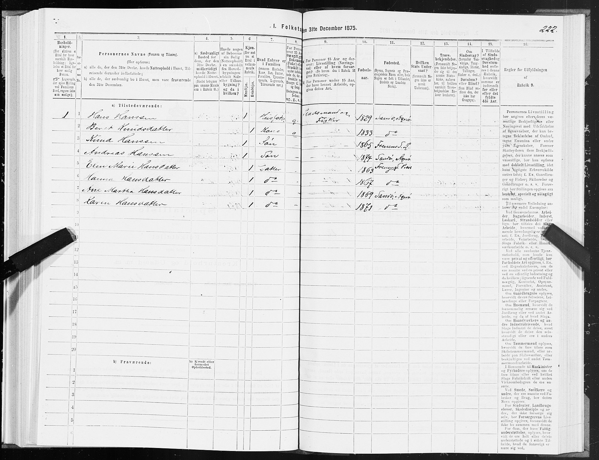 SAT, 1875 census for 1545P Aukra, 1875, p. 3222