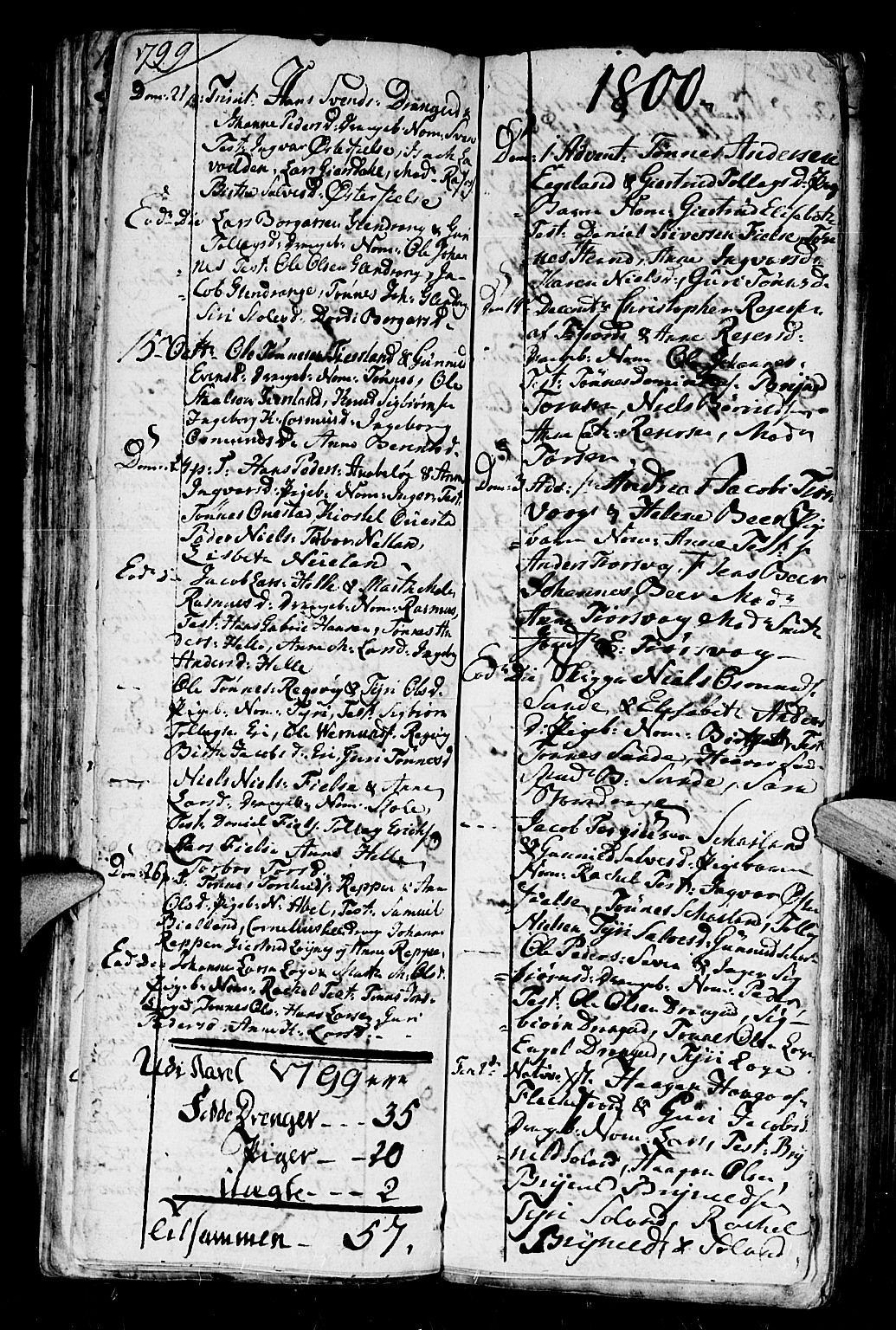 Flekkefjord sokneprestkontor, SAK/1111-0012/F/Fb/Fbc/L0001: Parish register (copy) no. B 1, 1773-1801, p. 126-127