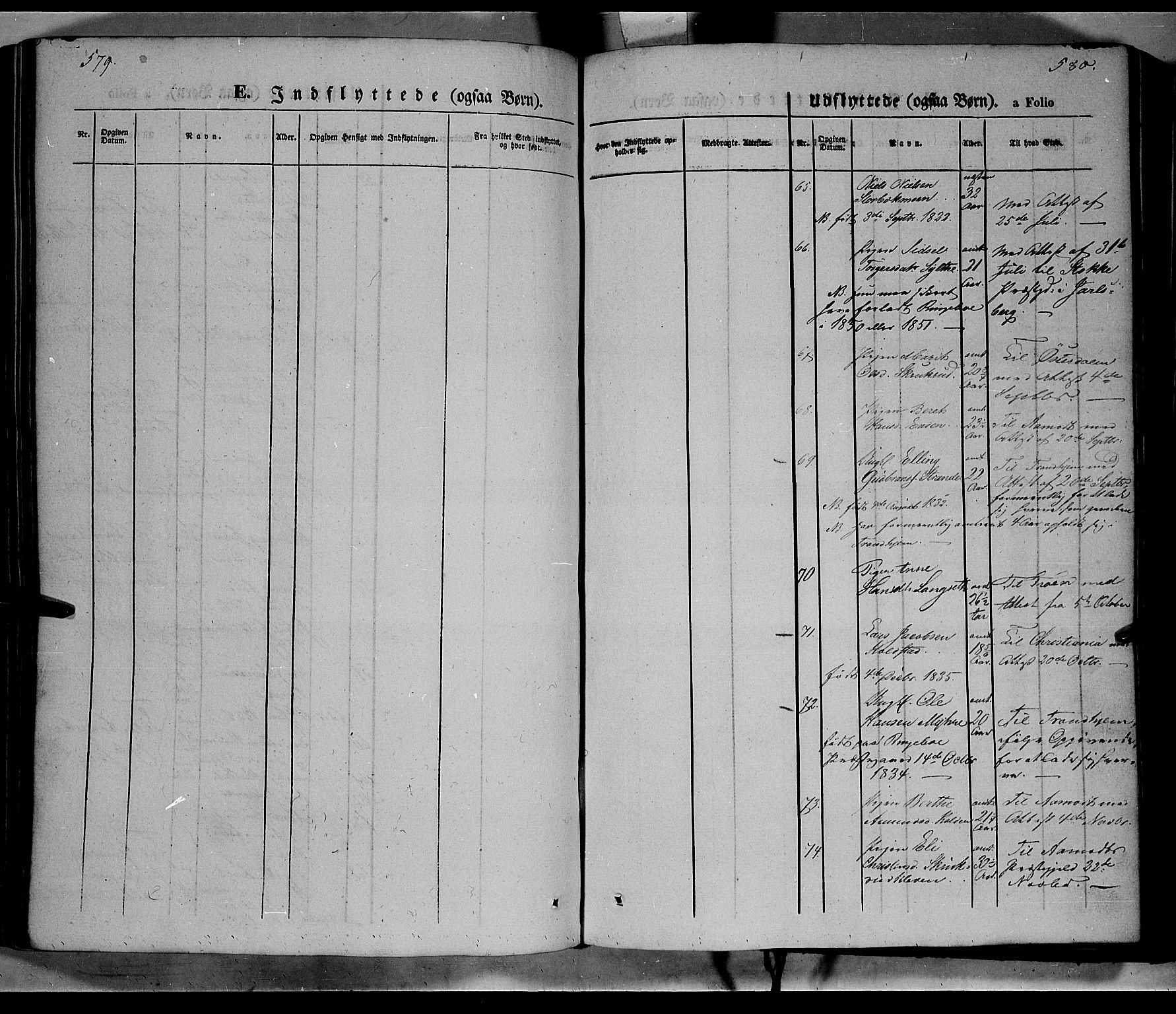 Ringebu prestekontor, AV/SAH-PREST-082/H/Ha/Haa/L0006: Parish register (official) no. 6, 1848-1859, p. 579-580