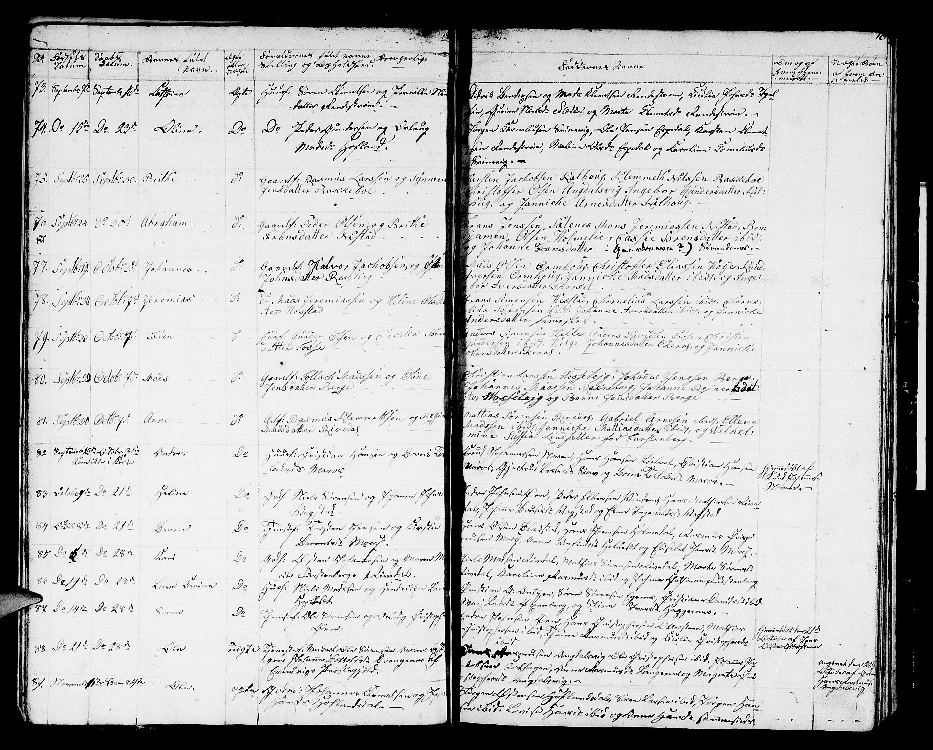 Fjaler sokneprestembete, AV/SAB-A-79801/H/Hab/Haba/L0001: Parish register (copy) no. A 1, 1836-1846, p. 10