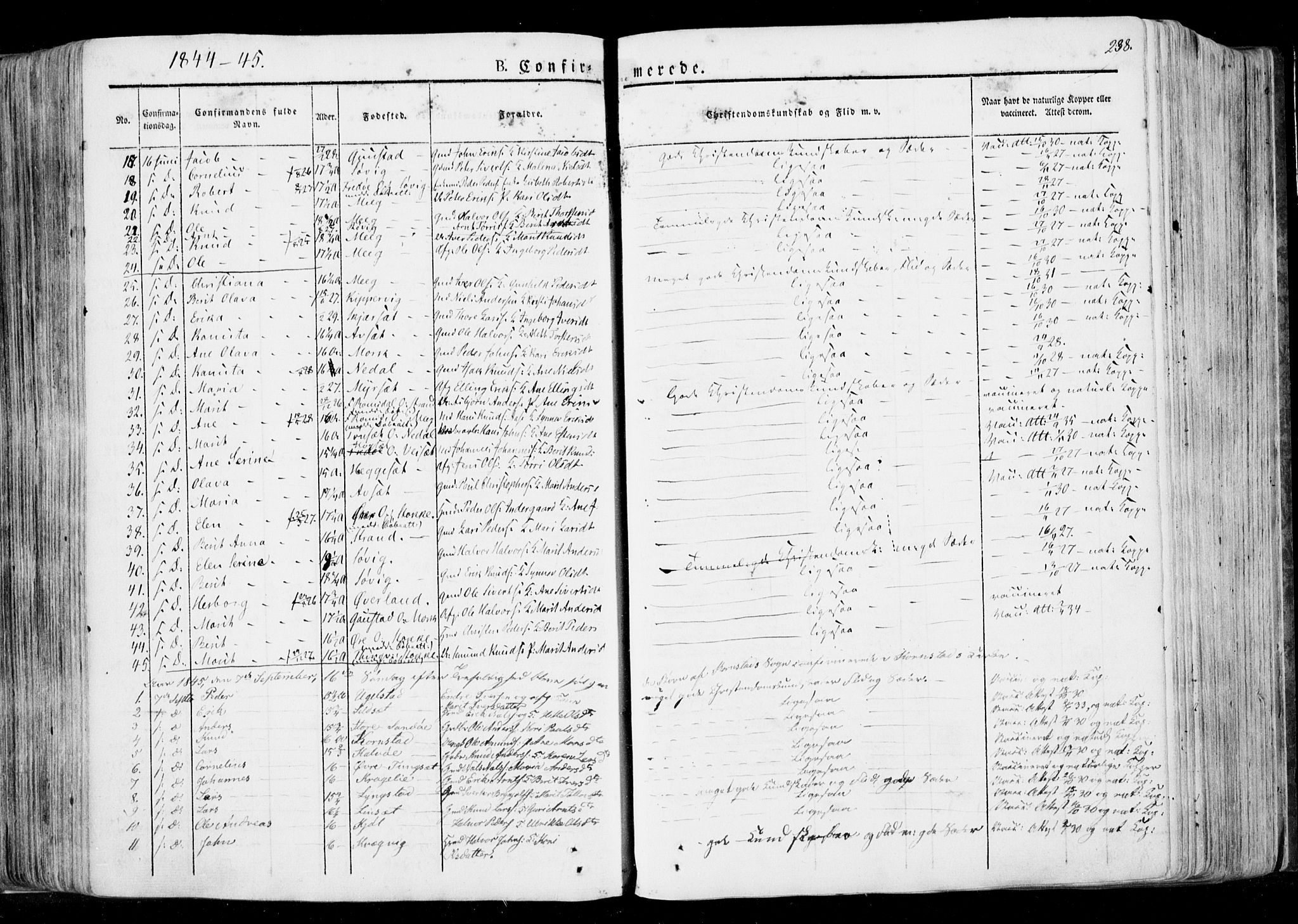 Ministerialprotokoller, klokkerbøker og fødselsregistre - Møre og Romsdal, AV/SAT-A-1454/568/L0803: Parish register (official) no. 568A10, 1830-1853, p. 238