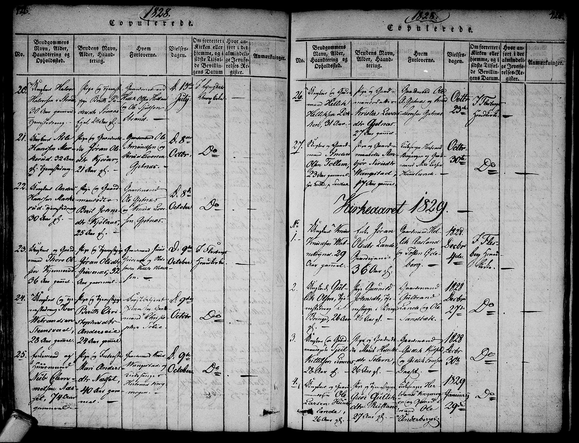 Flesberg kirkebøker, SAKO/A-18/F/Fa/L0005: Parish register (official) no. I 5, 1816-1834, p. 425-426