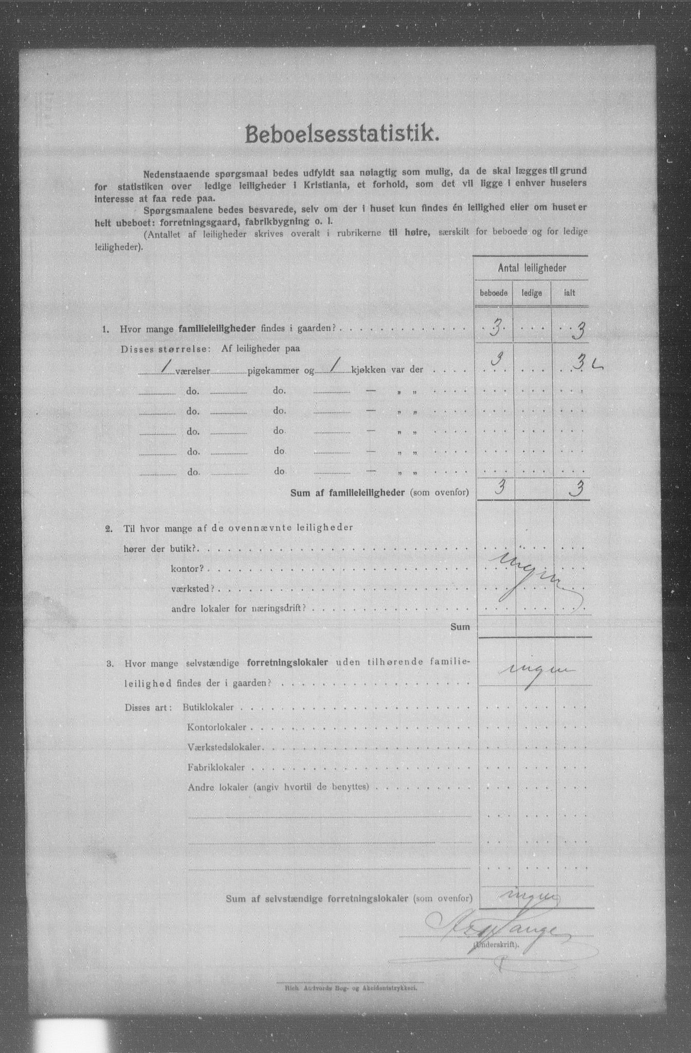 OBA, Municipal Census 1904 for Kristiania, 1904, p. 16302