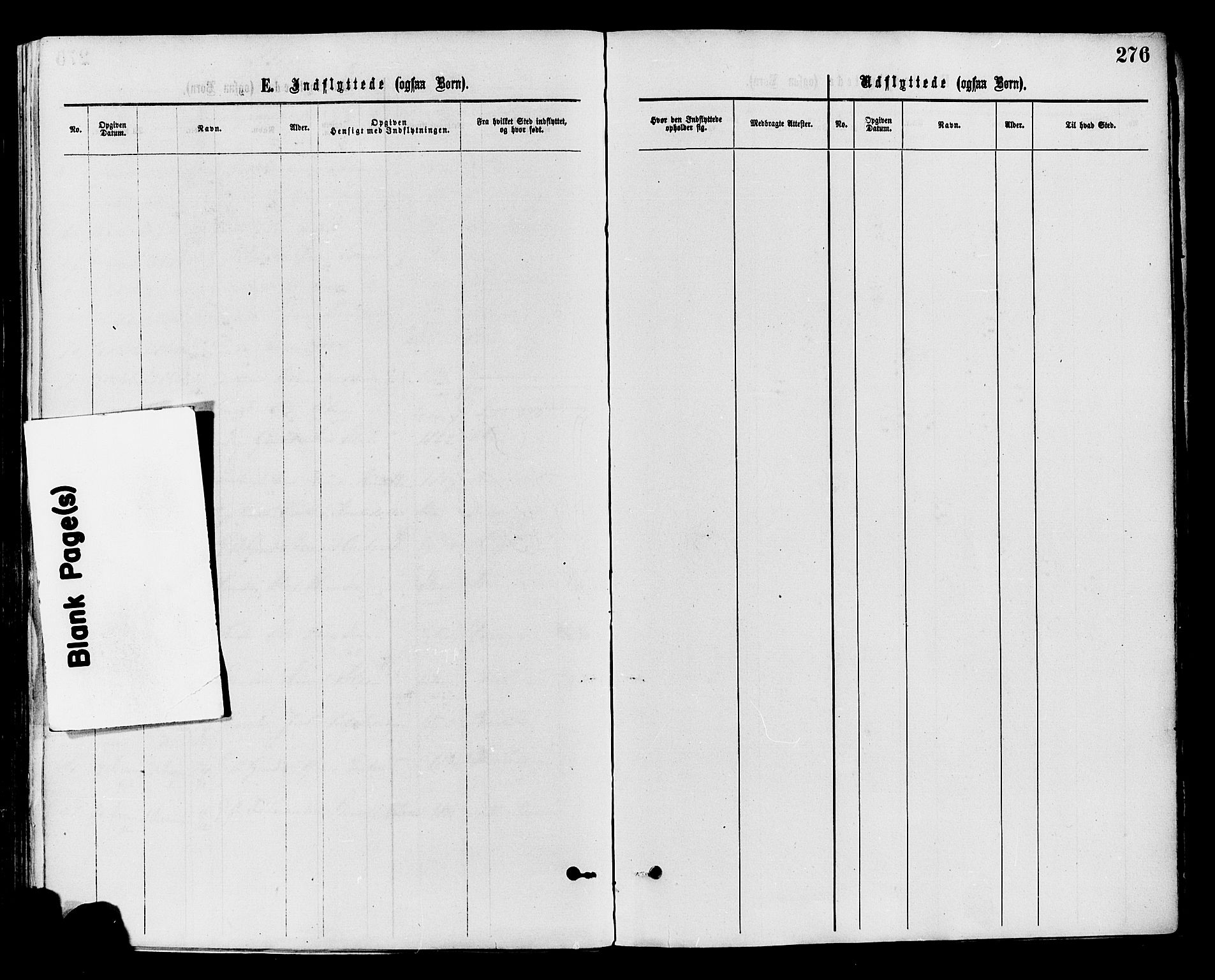 Nord-Aurdal prestekontor, SAH/PREST-132/H/Ha/Haa/L0009: Parish register (official) no. 9, 1876-1882, p. 276