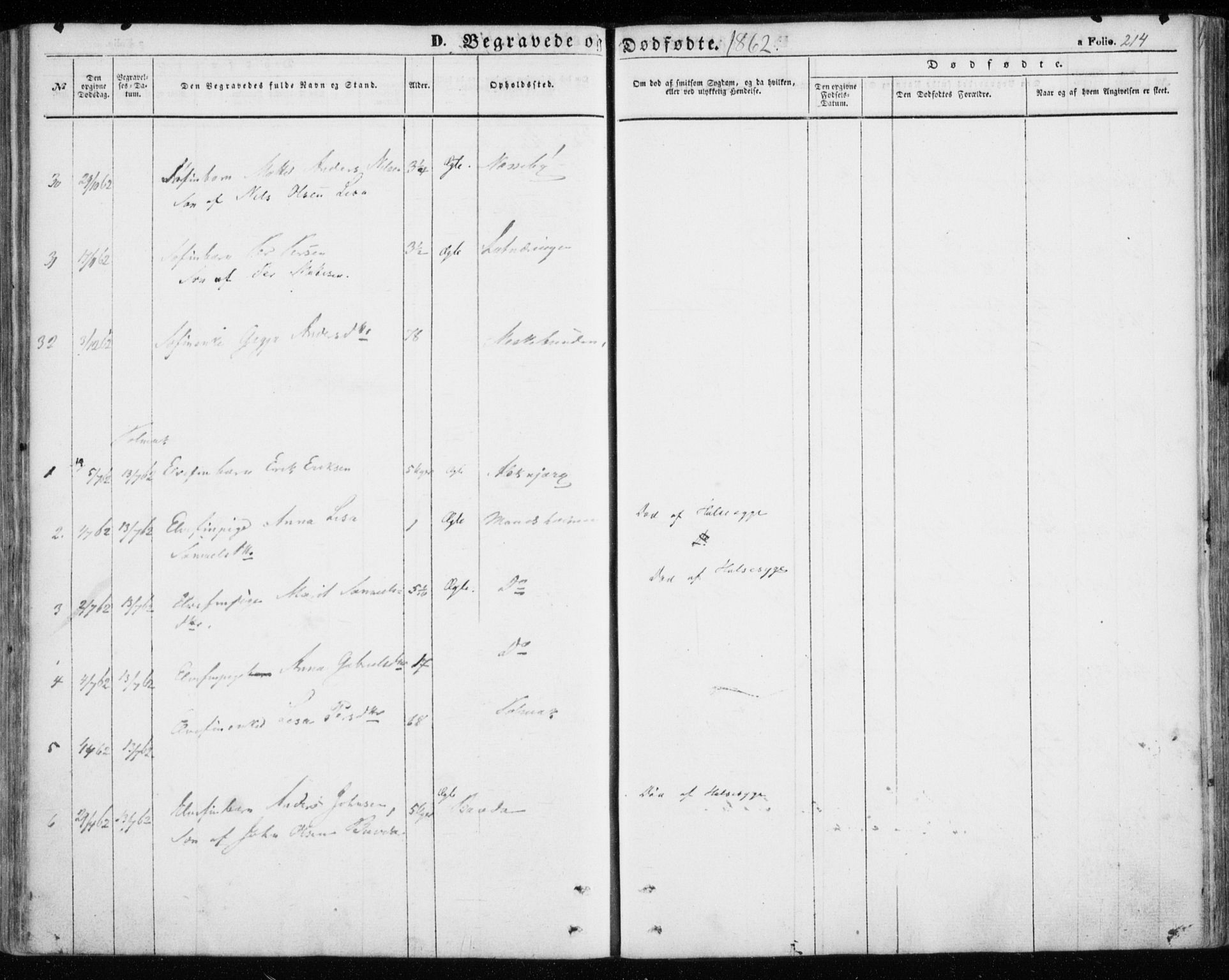 Nesseby sokneprestkontor, SATØ/S-1330/H/Ha/L0002kirke: Parish register (official) no. 2, 1856-1864, p. 214