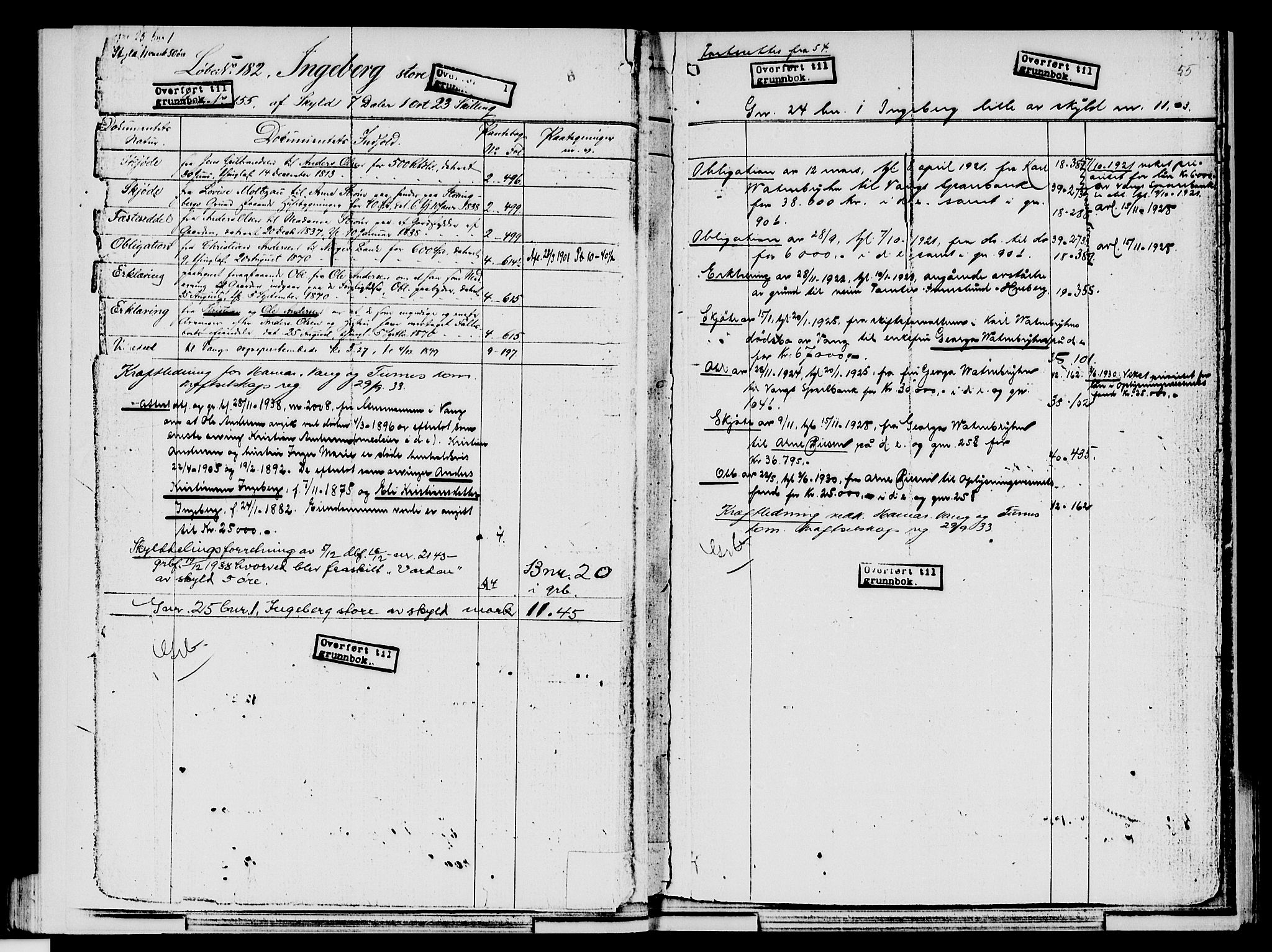 Nord-Hedmark sorenskriveri, SAH/TING-012/H/Ha/Had/Hade/L0001A: Mortgage register no. 4.1a, 1871-1940, p. 55