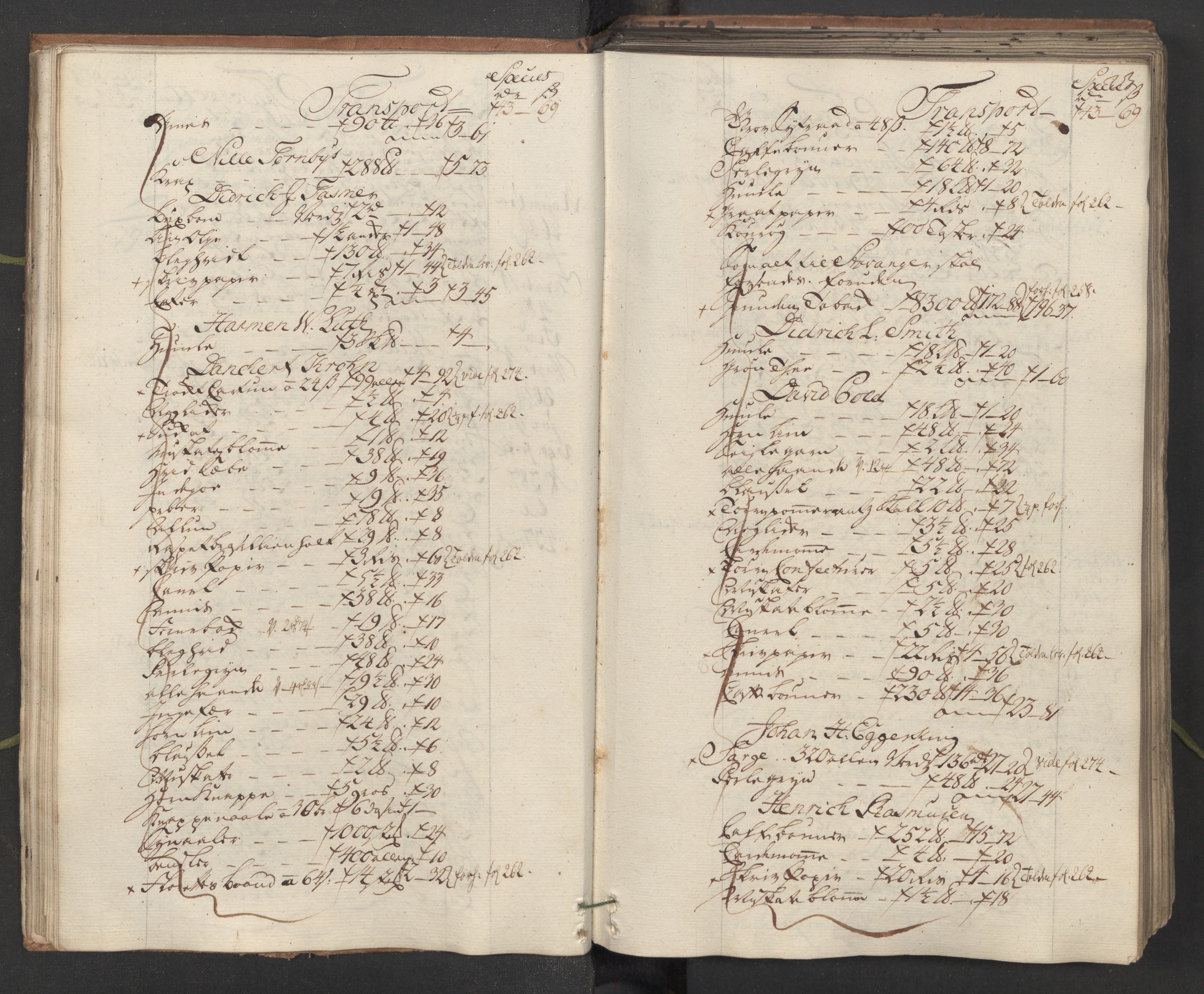 Generaltollkammeret, tollregnskaper, AV/RA-EA-5490/R26/L0101/0001: Tollregnskaper Bergen A / Inngående hovedtollbok, 1762, p. 22b-23a
