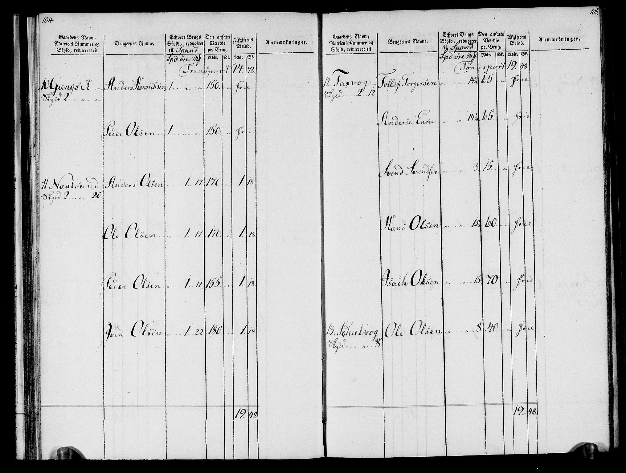 Rentekammeret inntil 1814, Realistisk ordnet avdeling, AV/RA-EA-4070/N/Ne/Nea/L0133: Nordmøre fogderi. Oppebørselsregister, 1803, p. 55