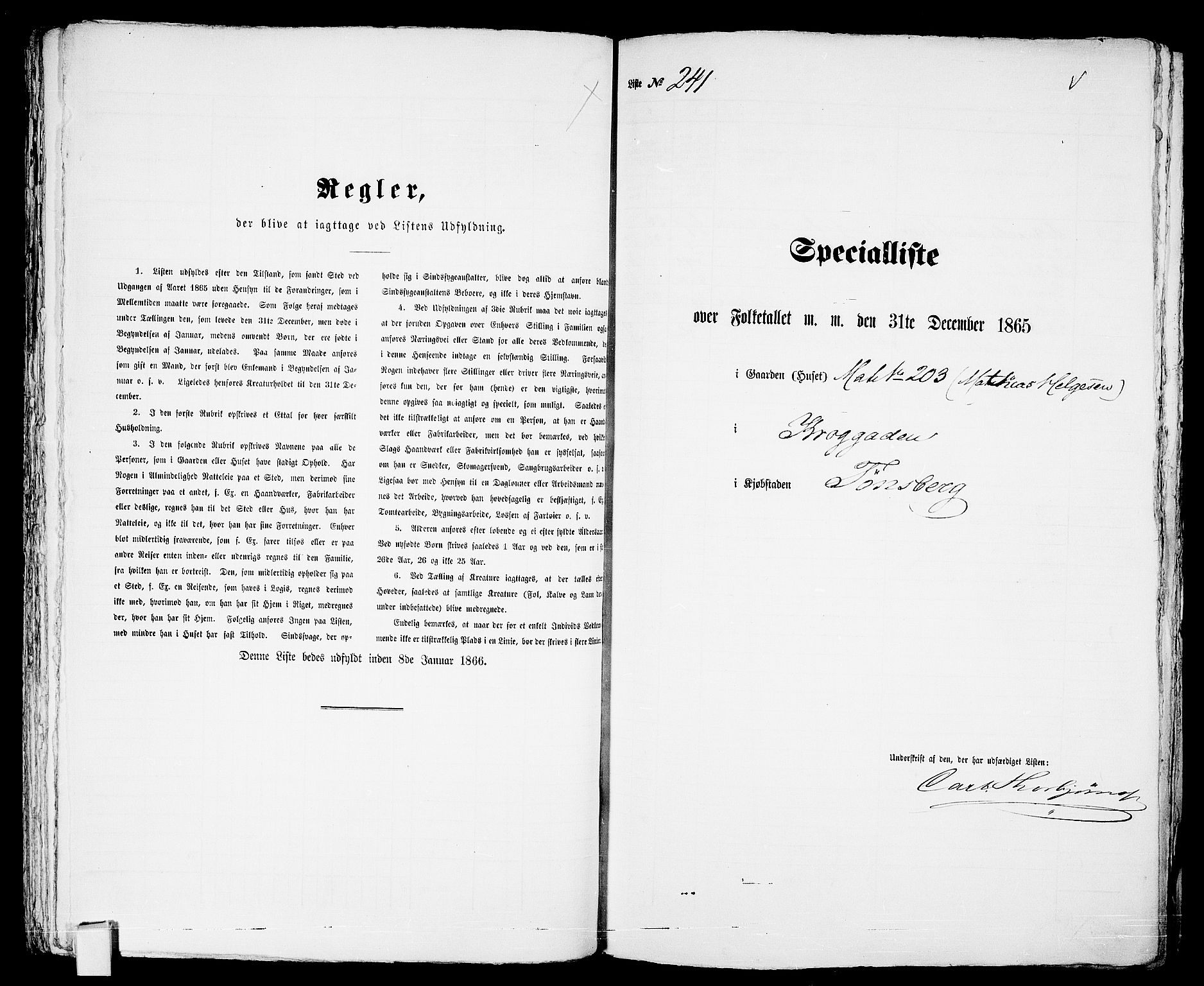 RA, 1865 census for Tønsberg, 1865, p. 522