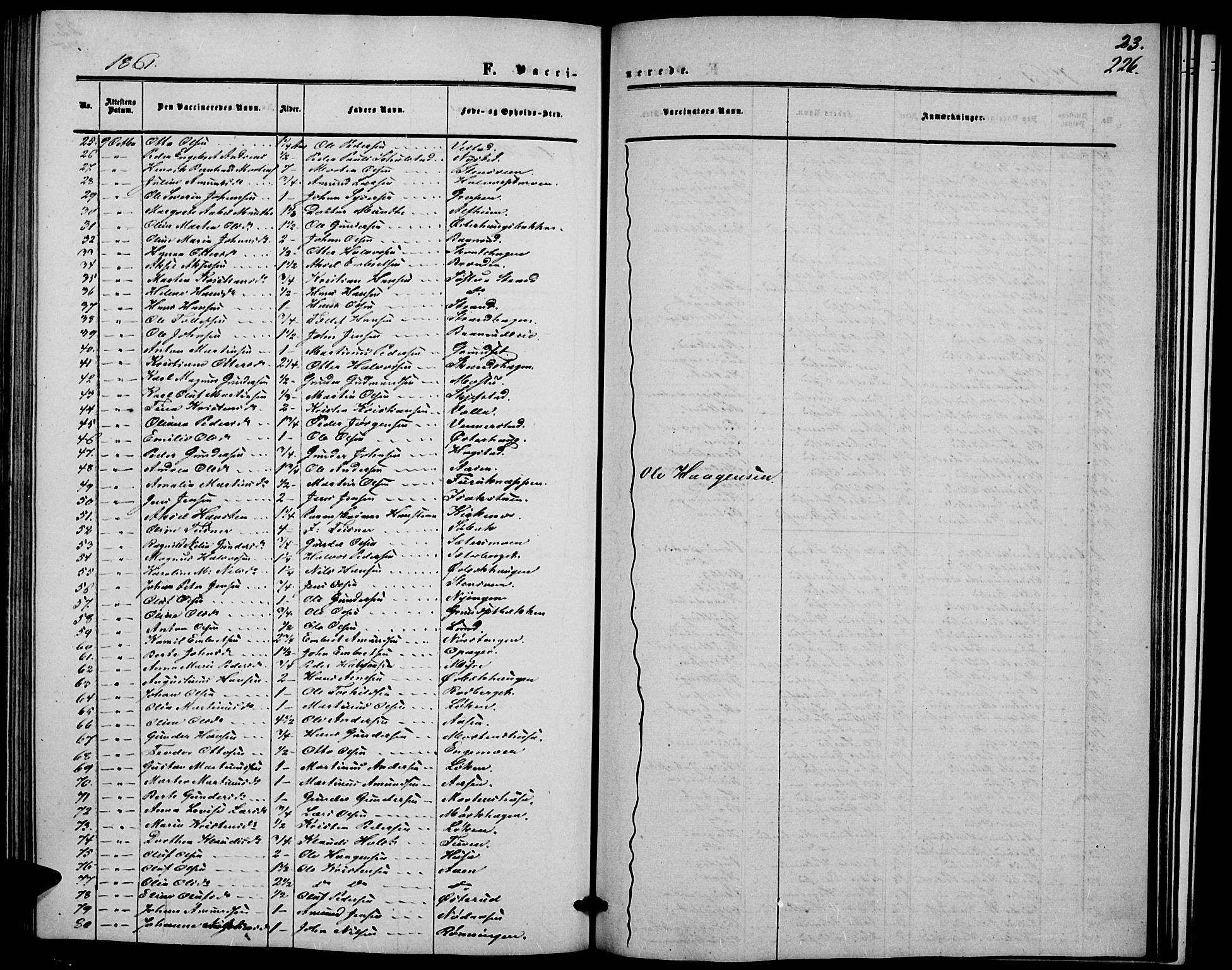 Elverum prestekontor, AV/SAH-PREST-044/H/Ha/Hab/L0003: Parish register (copy) no. 3, 1856-1865, p. 226