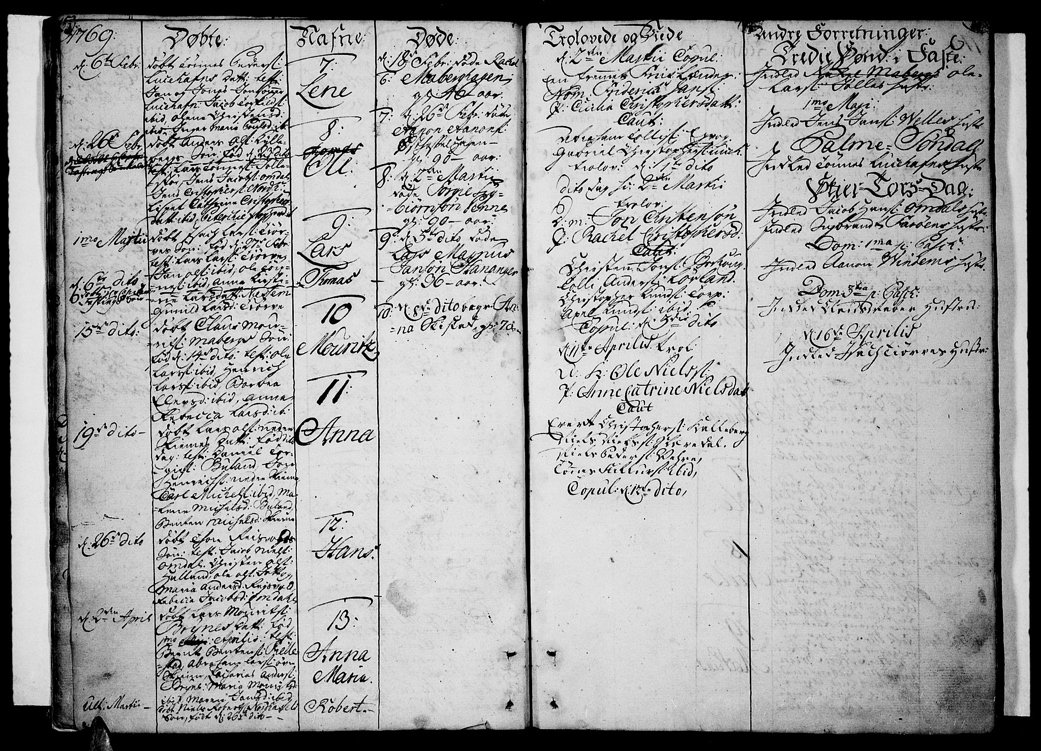 Lista sokneprestkontor, SAK/1111-0027/F/Fa/L0004: Parish register (official) no. A 4, 1768-1794, p. 23-24
