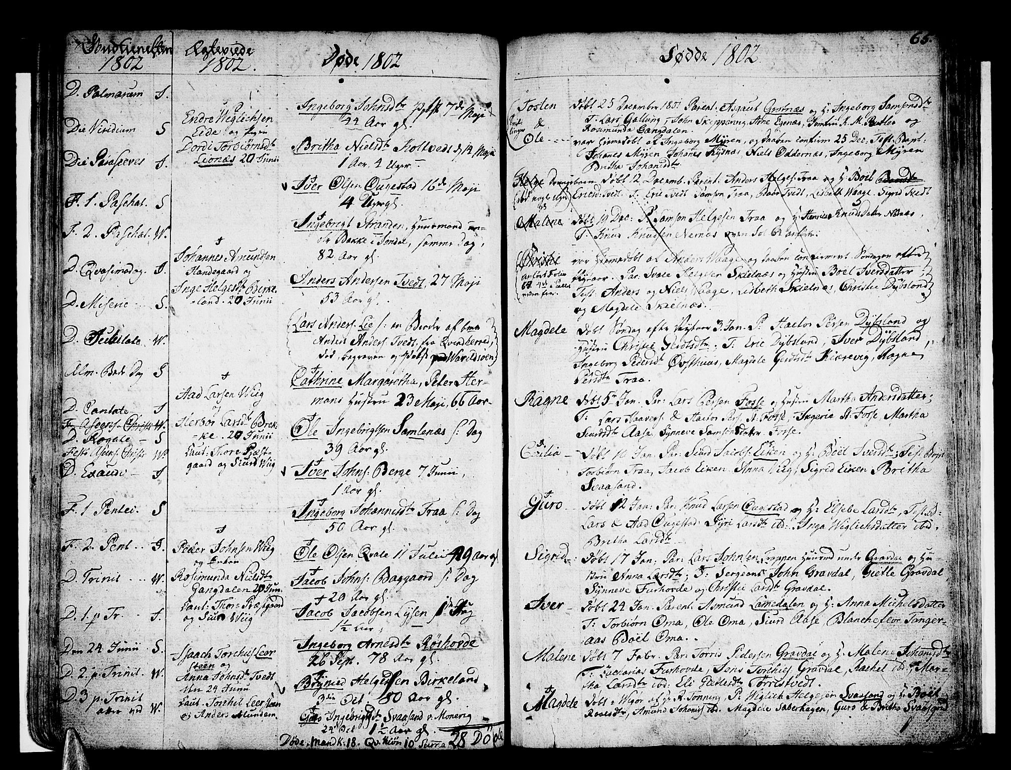 Strandebarm sokneprestembete, AV/SAB-A-78401/H/Haa: Parish register (official) no. A 4, 1788-1817, p. 65