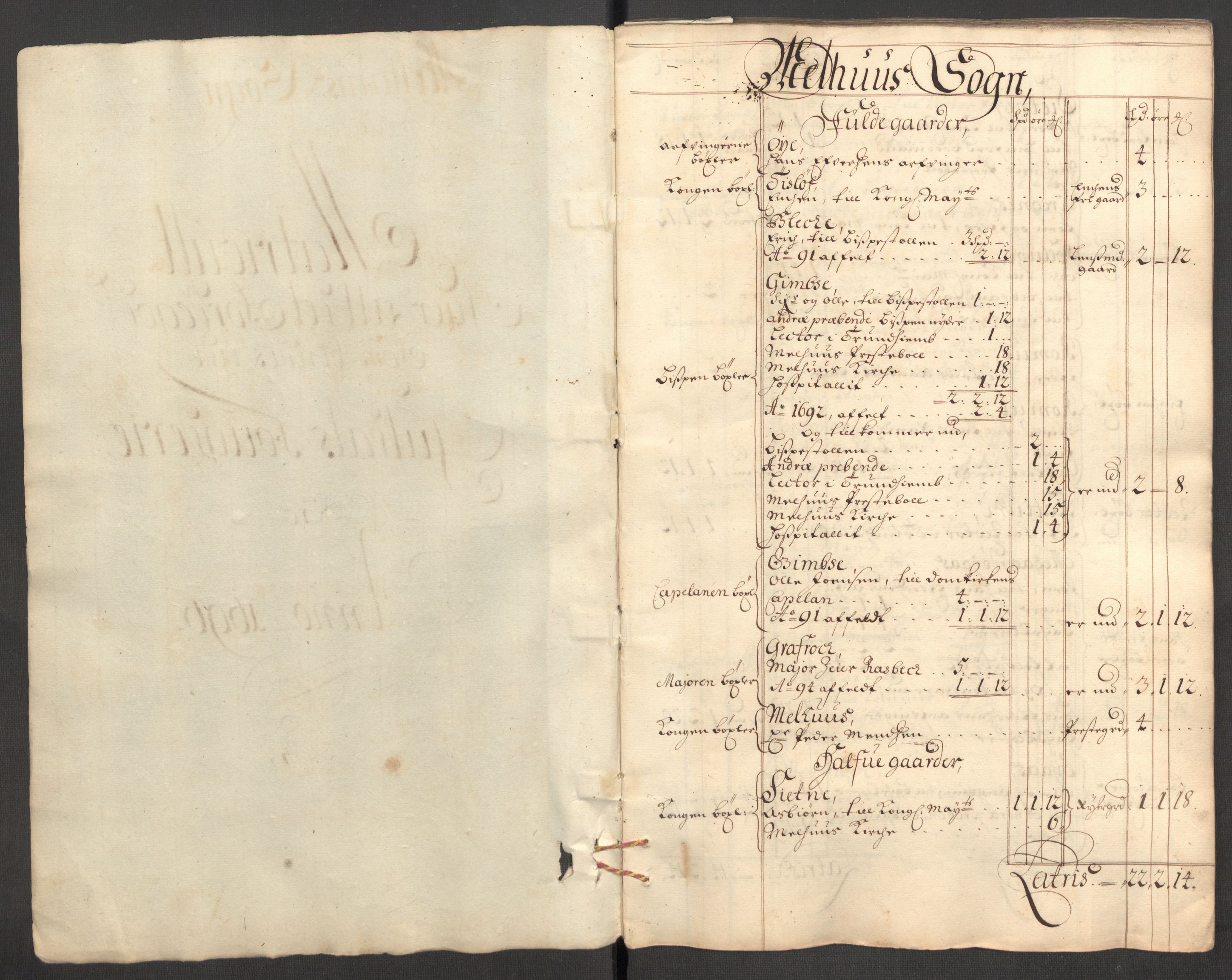 Rentekammeret inntil 1814, Reviderte regnskaper, Fogderegnskap, RA/EA-4092/R60/L3946: Fogderegnskap Orkdal og Gauldal, 1696, p. 246