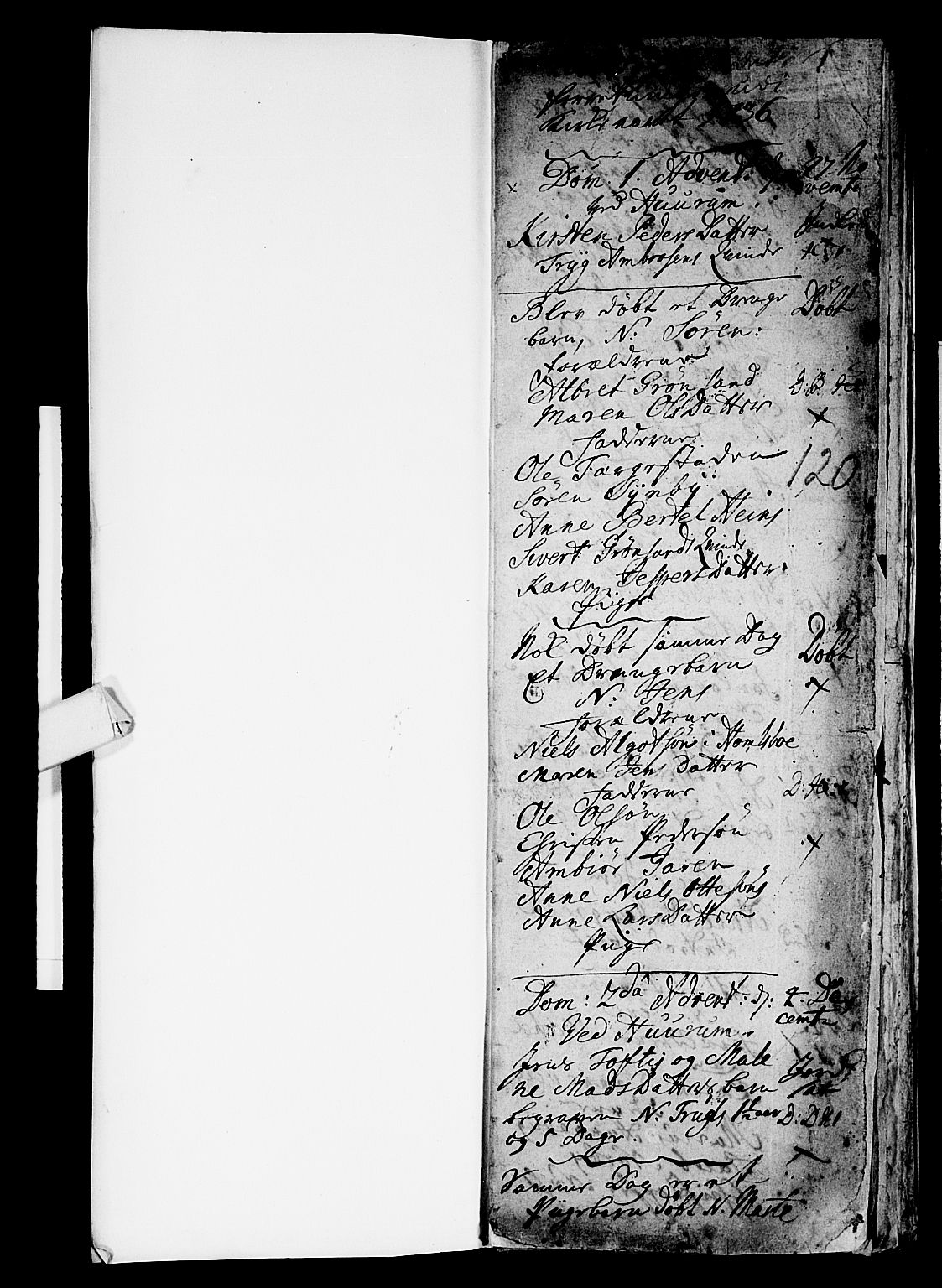 Hurum kirkebøker, SAKO/A-229/F/Fa/L0005: Parish register (official) no. 5, 1735-1739, p. 0-1