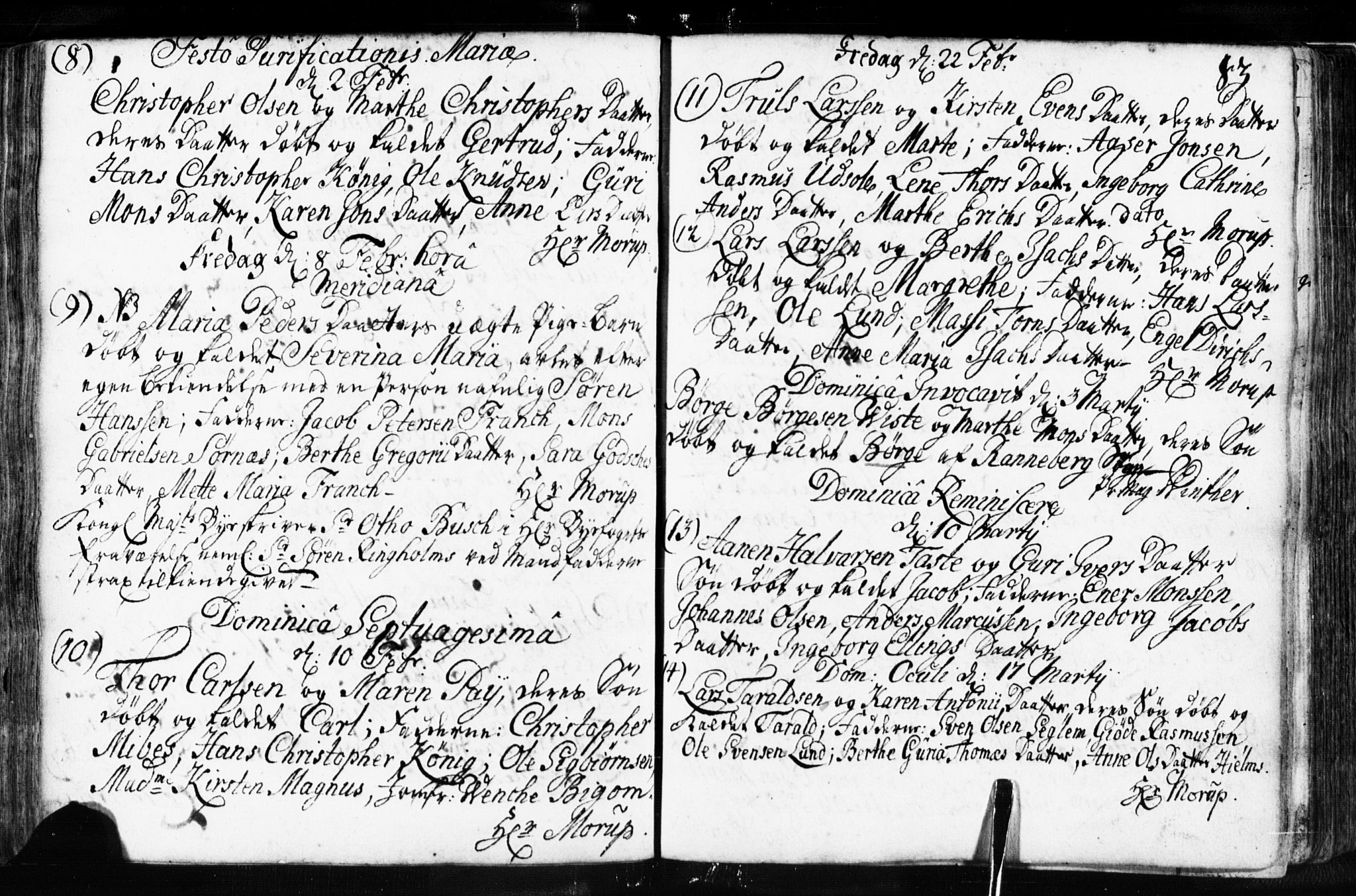 Domkirken sokneprestkontor, SAST/A-101812/001/30/30BB/L0003: Parish register (copy) no. B 3, 1733-1751, p. 83