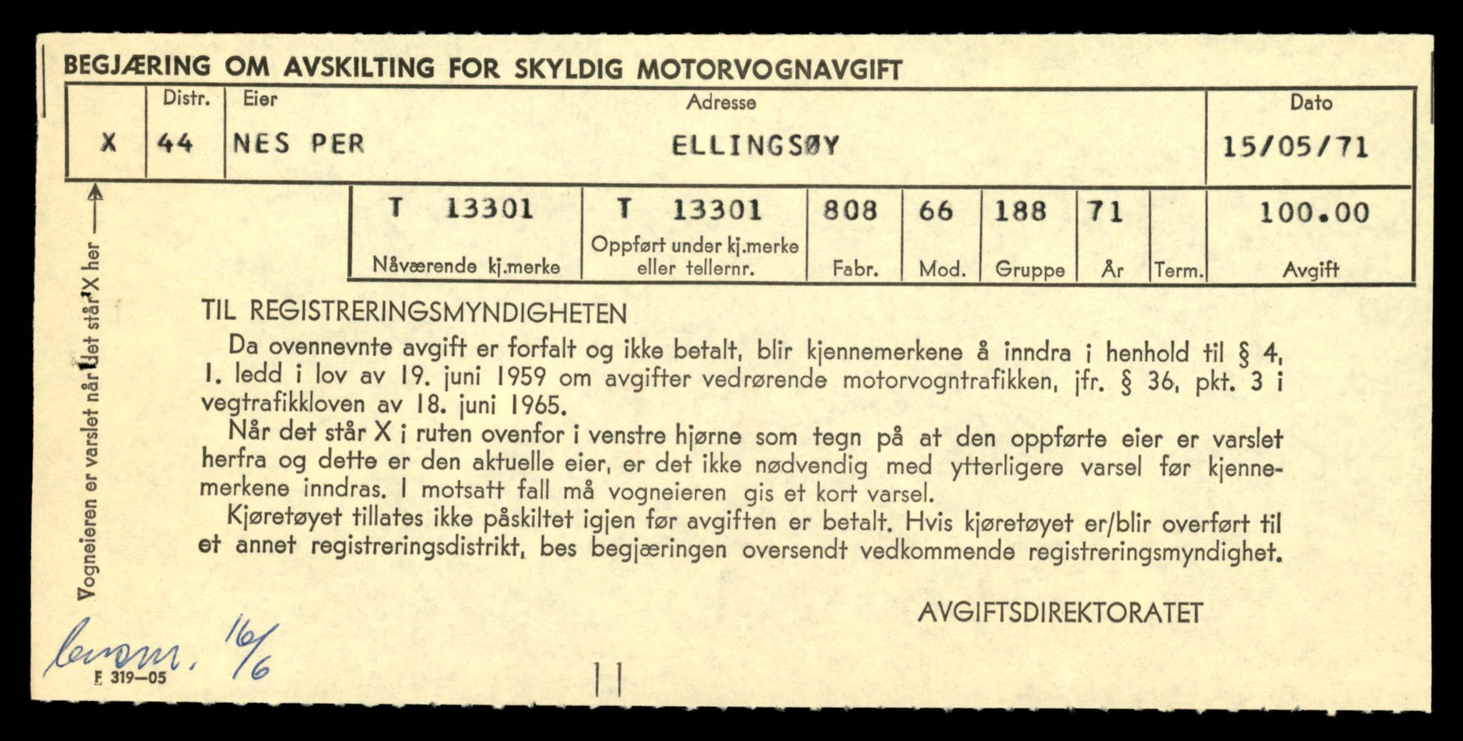 Møre og Romsdal vegkontor - Ålesund trafikkstasjon, AV/SAT-A-4099/F/Fe/L0038: Registreringskort for kjøretøy T 13180 - T 13360, 1927-1998, p. 2107