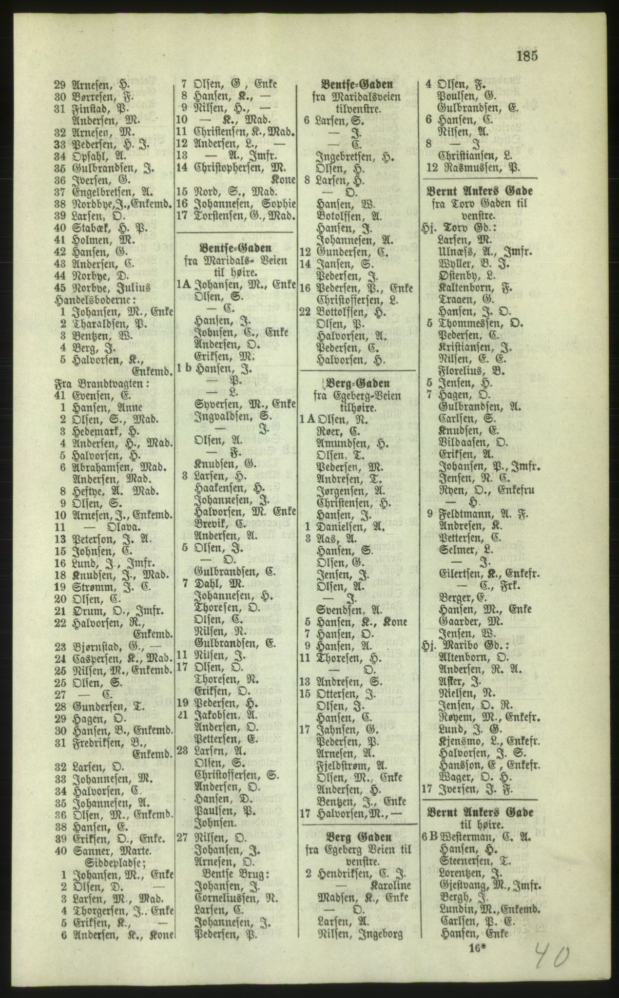 Kristiania/Oslo adressebok, PUBL/-, 1879, p. 185