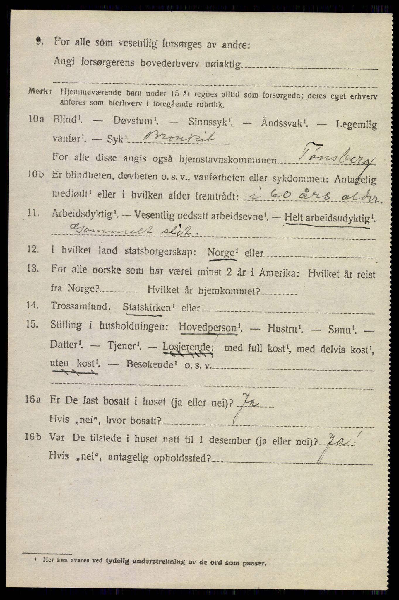 SAKO, 1920 census for Nøtterøy, 1920, p. 10656