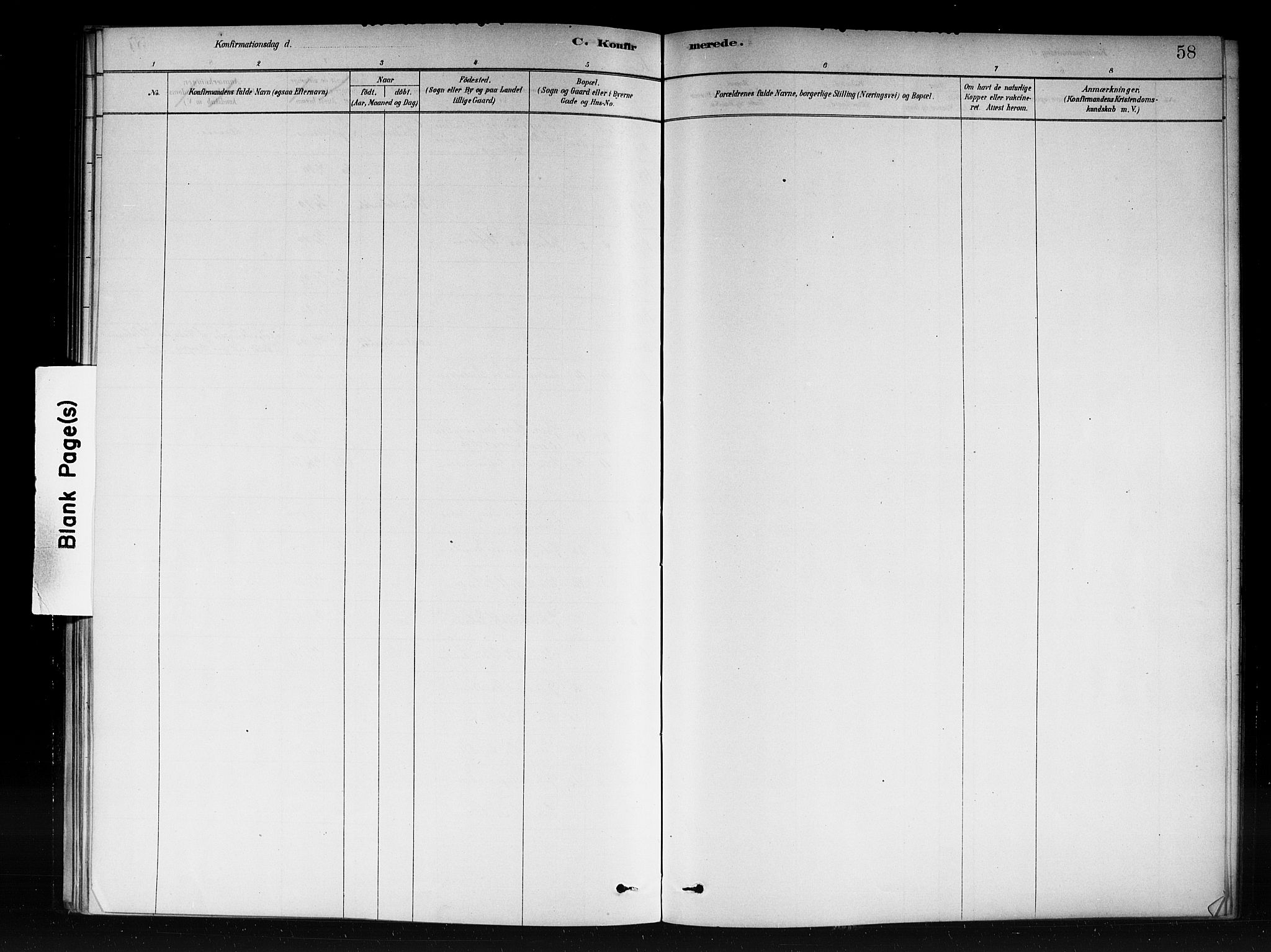 Vik sokneprestembete, SAB/A-81501: Parish register (official) no. C 1, 1878-1890, p. 58