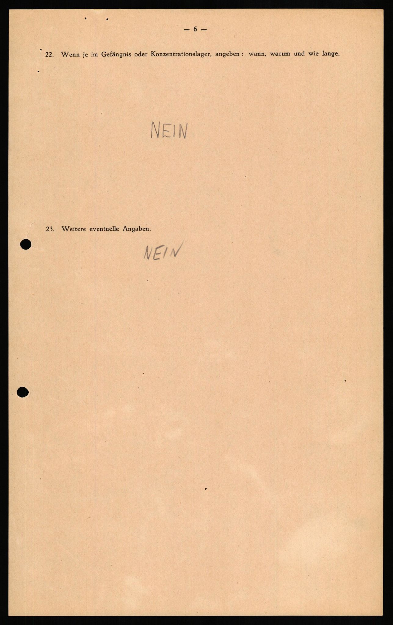 Forsvaret, Forsvarets overkommando II, AV/RA-RAFA-3915/D/Db/L0018: CI Questionaires. Tyske okkupasjonsstyrker i Norge. Tyskere., 1945-1946, p. 190