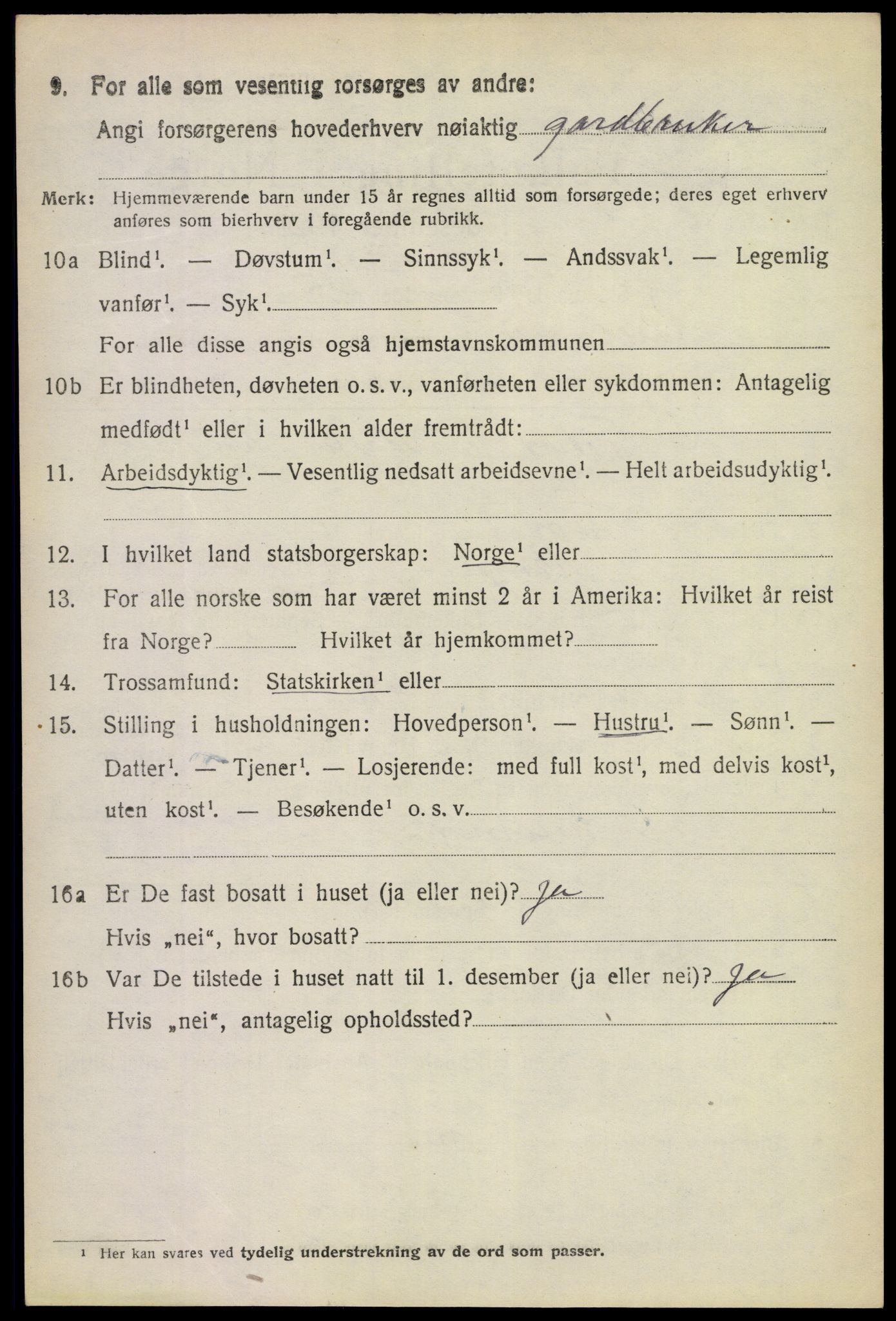 SAKO, 1920 census for Rauland, 1920, p. 623