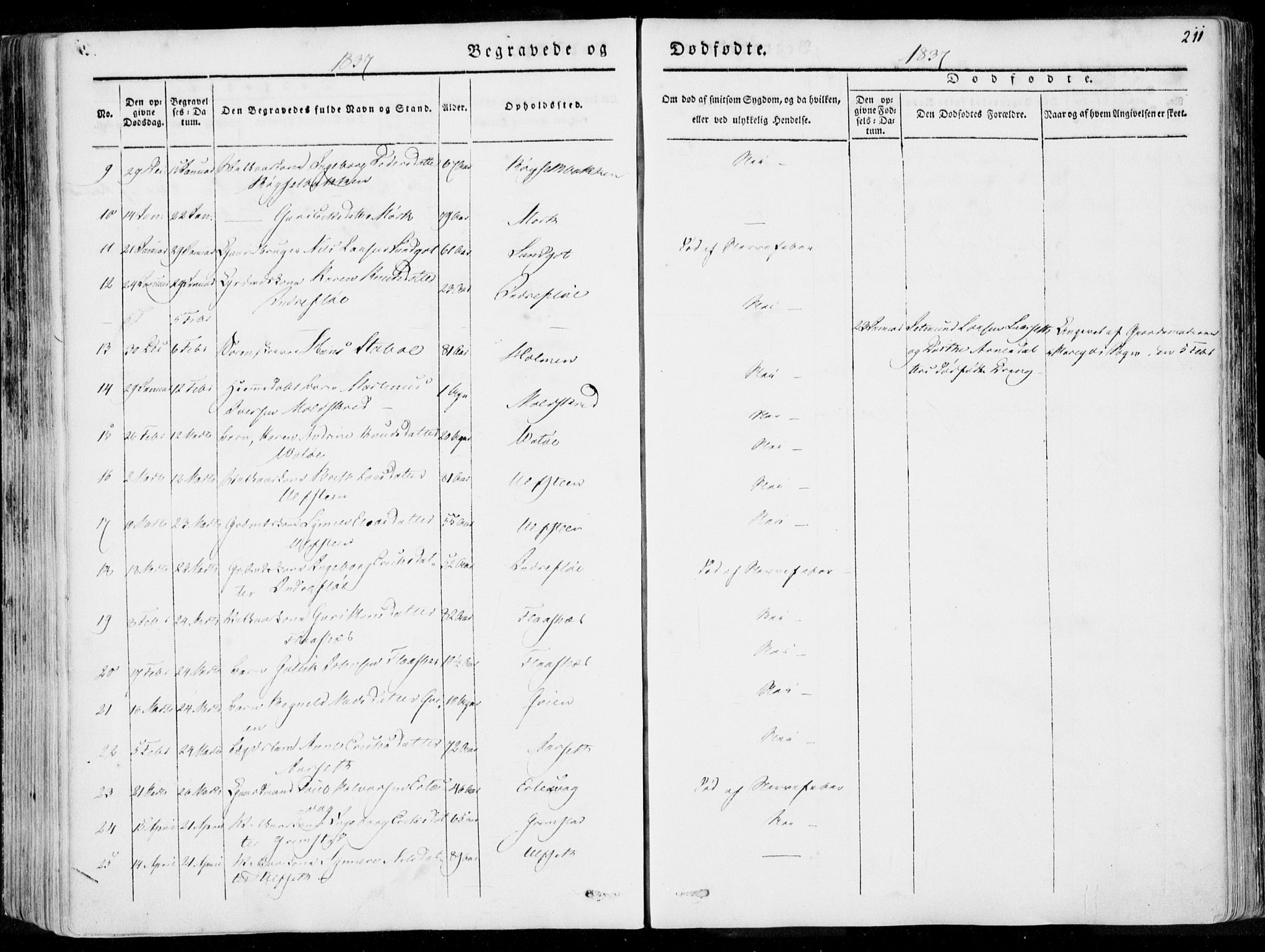 Ministerialprotokoller, klokkerbøker og fødselsregistre - Møre og Romsdal, AV/SAT-A-1454/509/L0104: Parish register (official) no. 509A02, 1833-1847, p. 211