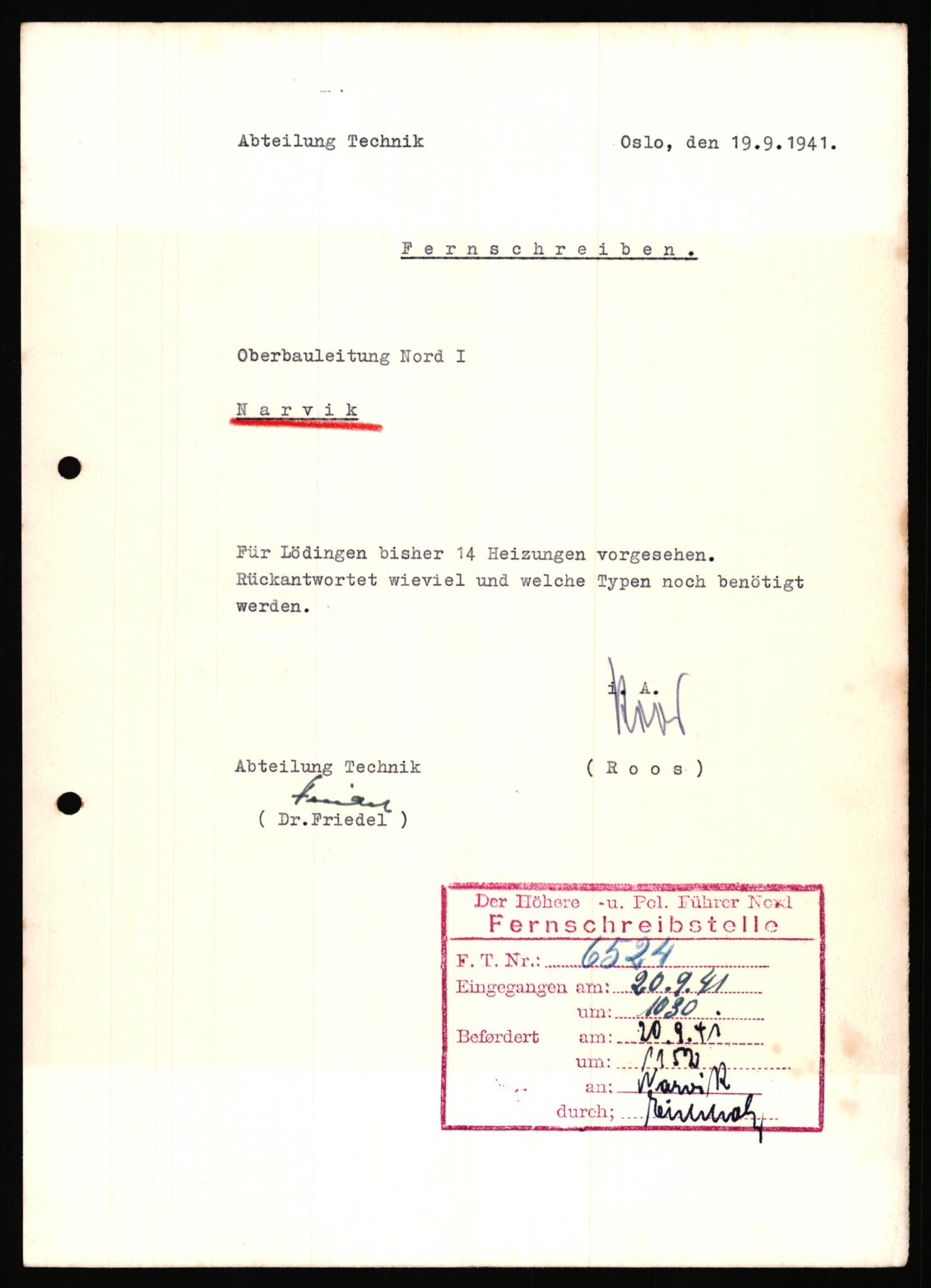Tyske arkiver, Organisation Todt (OT), Einsatzgruppe Wiking, AV/RA-RAFA-2188/2/B/Bb/L0006: Korrespondanse med Kriegsmarine, 1940-1941, p. 42