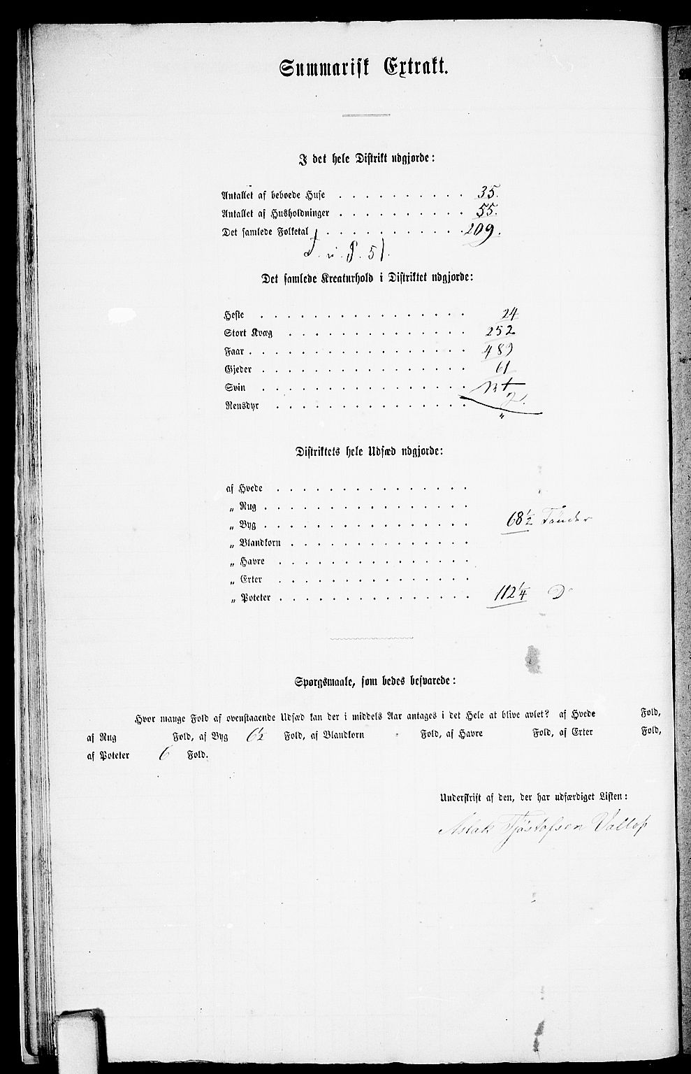 RA, 1865 census for Rauland, 1865, p. 21