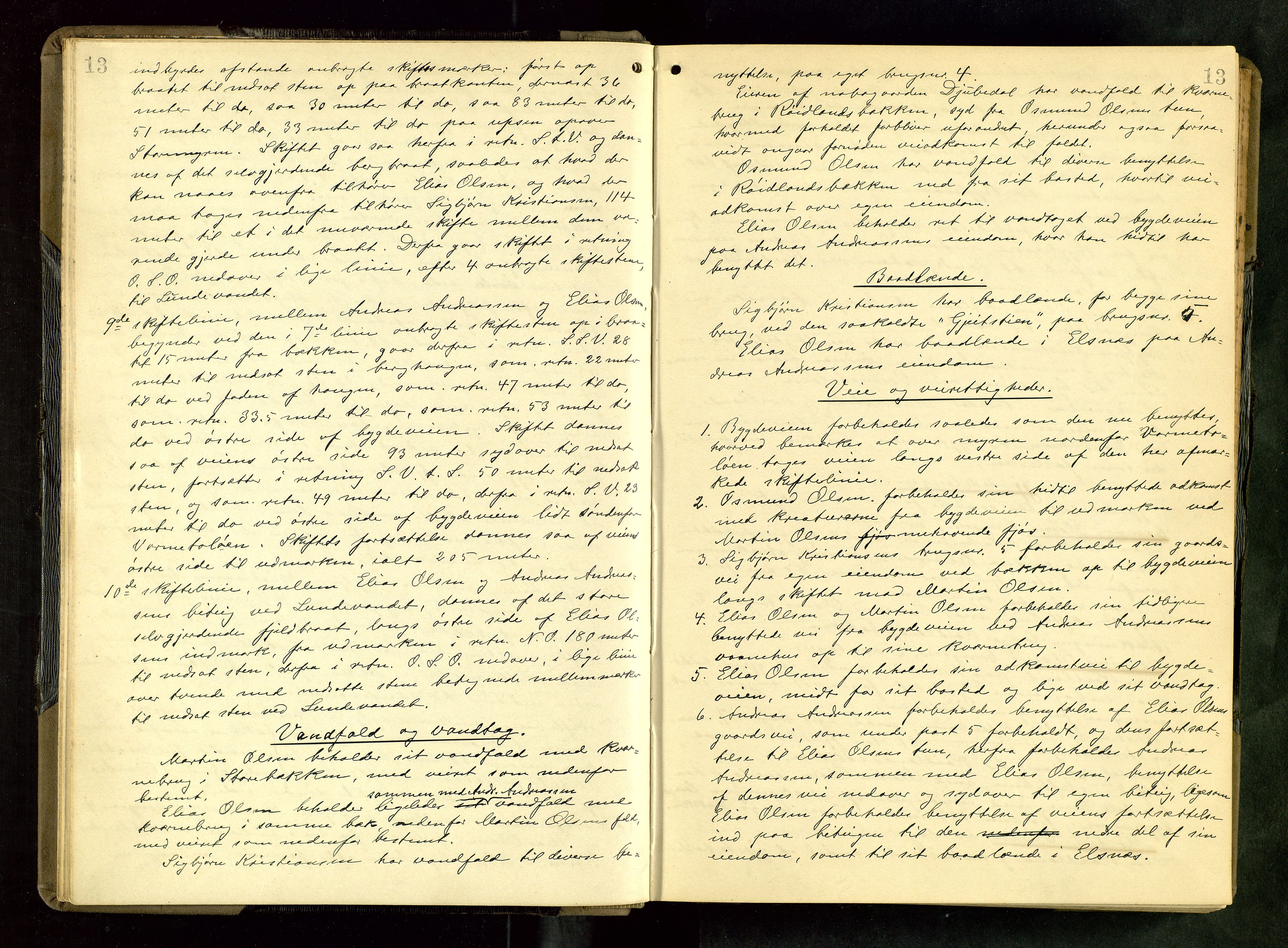 Rogaland jordskifterett, AV/SAST-A-102426/Oa/L0064: Forhandlingsprotokoll, 1905-1908, p. 13