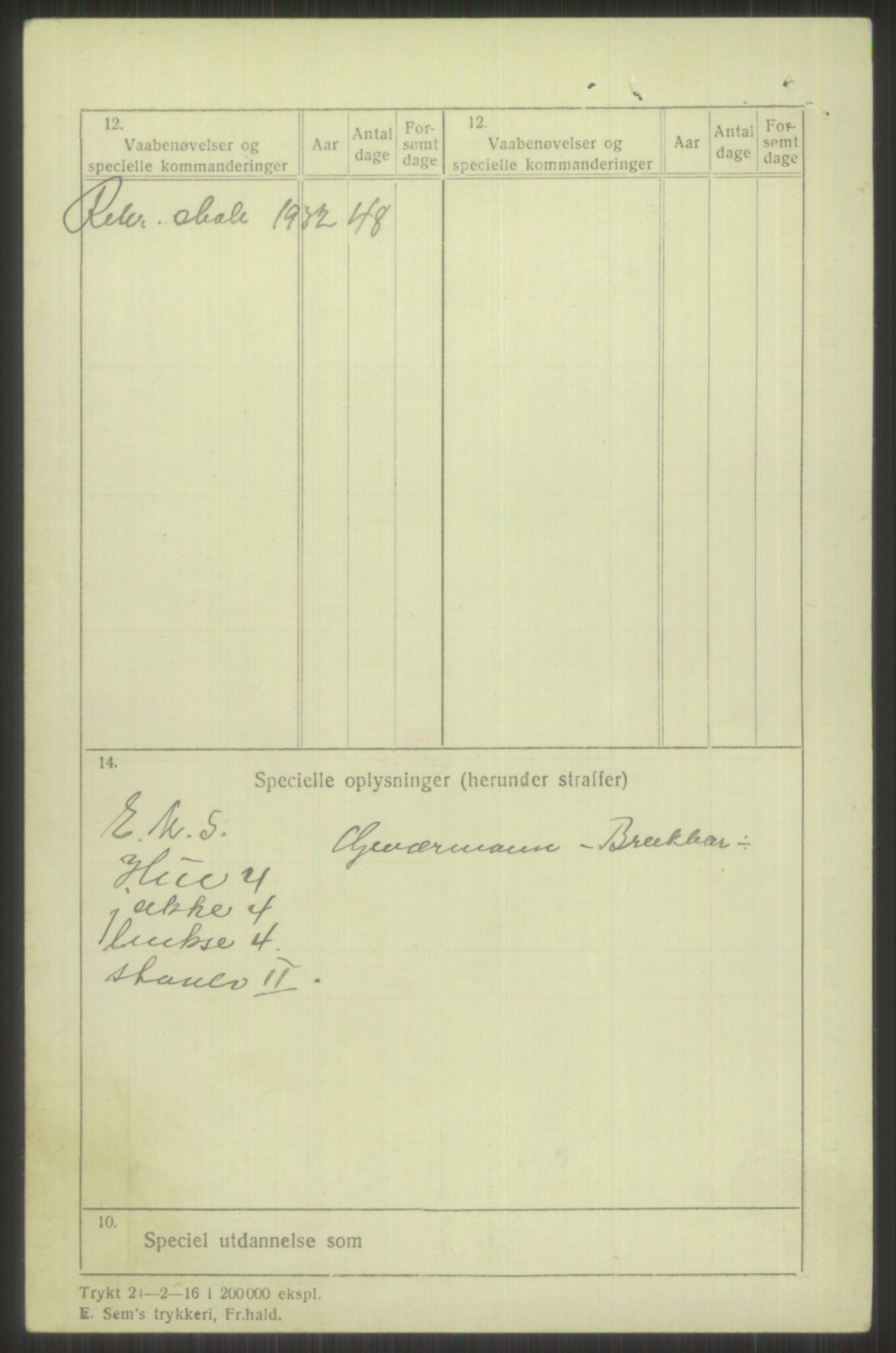 Forsvaret, Troms infanteriregiment nr. 16, AV/RA-RAFA-3146/P/Pa/L0016: Rulleblad for regimentets menige mannskaper, årsklasse 1932, 1932, p. 346