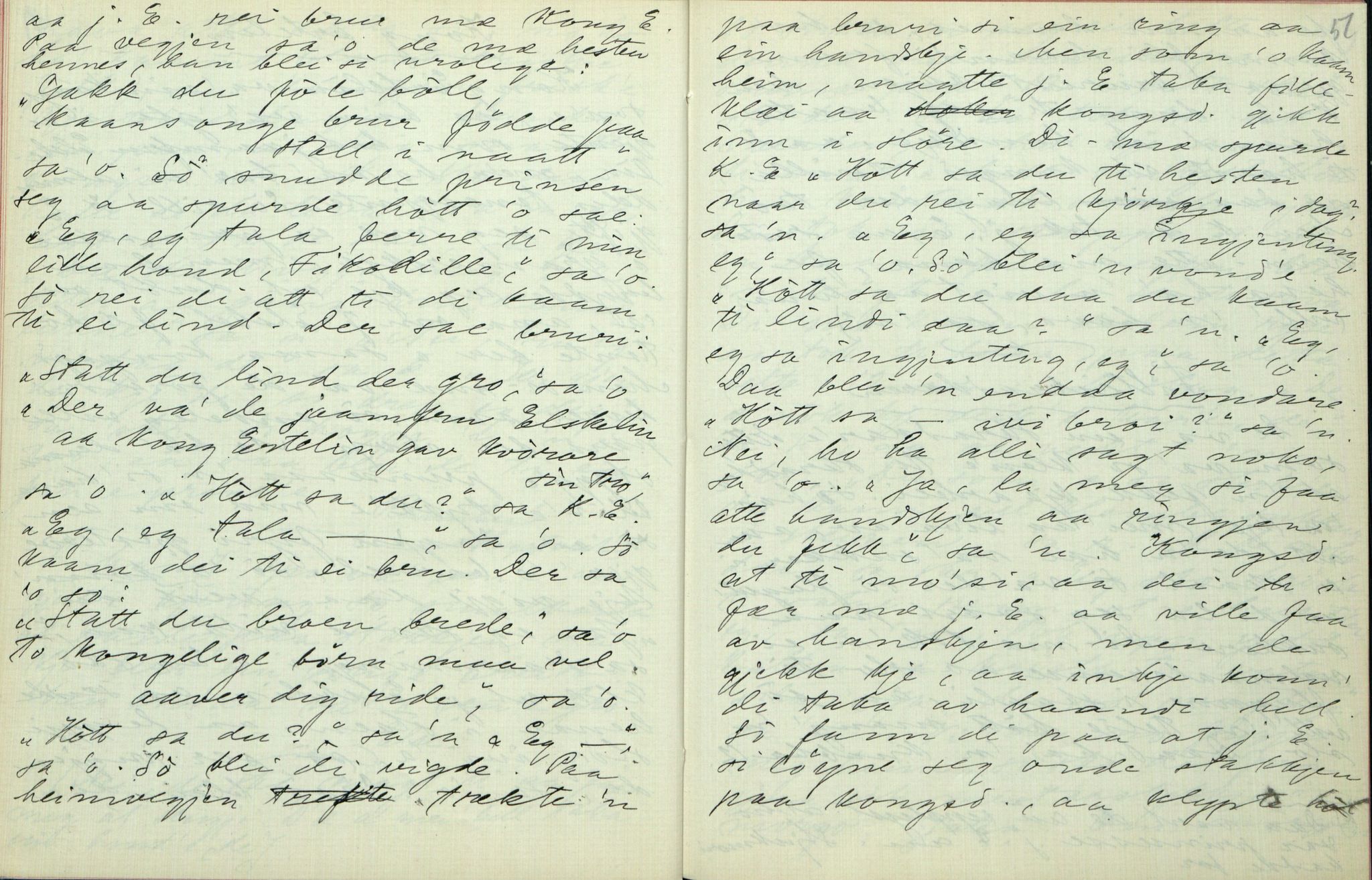 Rikard Berge, TEMU/TGM-A-1003/F/L0006/0022: 201-250 / 222 Frå Lårdal. Ymse oppskrifter nedskrivne av Rikard Berge, 1911, p. 50-51