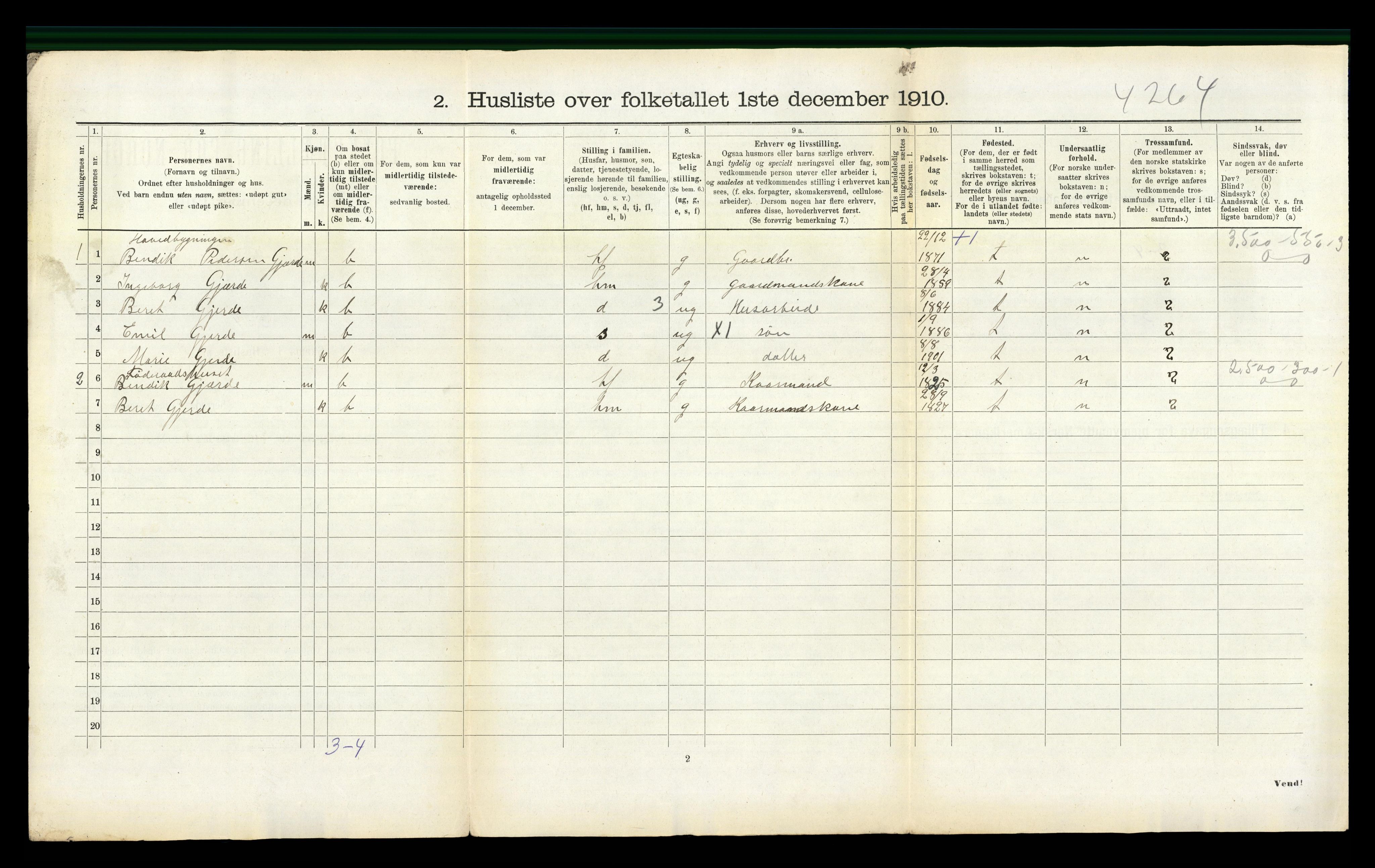 RA, 1910 census for Bud, 1910, p. 576