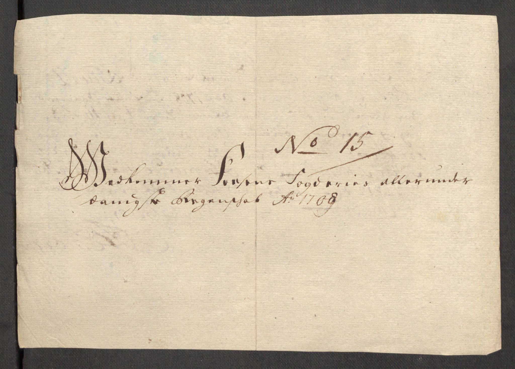 Rentekammeret inntil 1814, Reviderte regnskaper, Fogderegnskap, RA/EA-4092/R57/L3858: Fogderegnskap Fosen, 1708-1709, p. 150