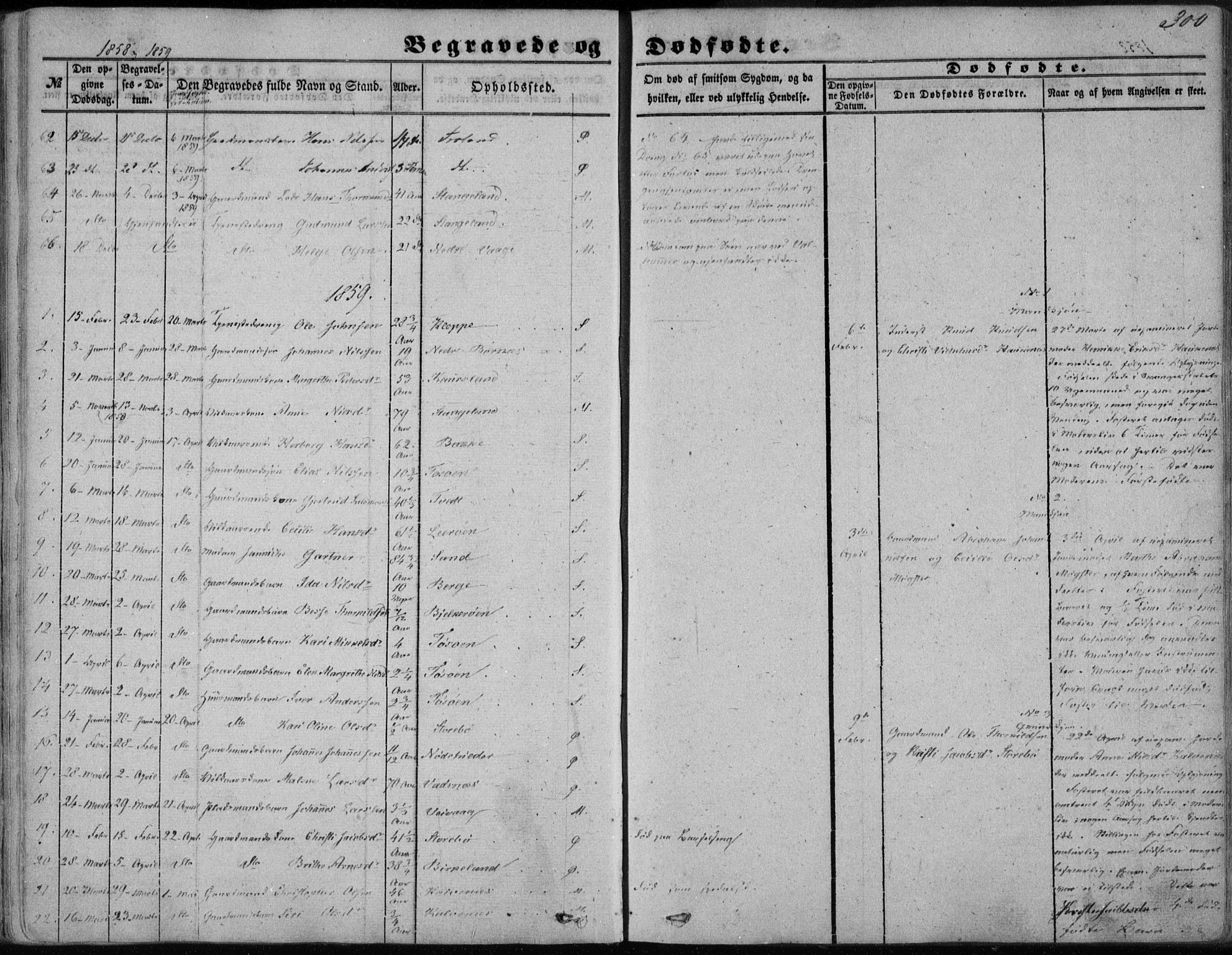 Sund sokneprestembete, SAB/A-99930: Parish register (official) no. A 14, 1850-1866, p. 300