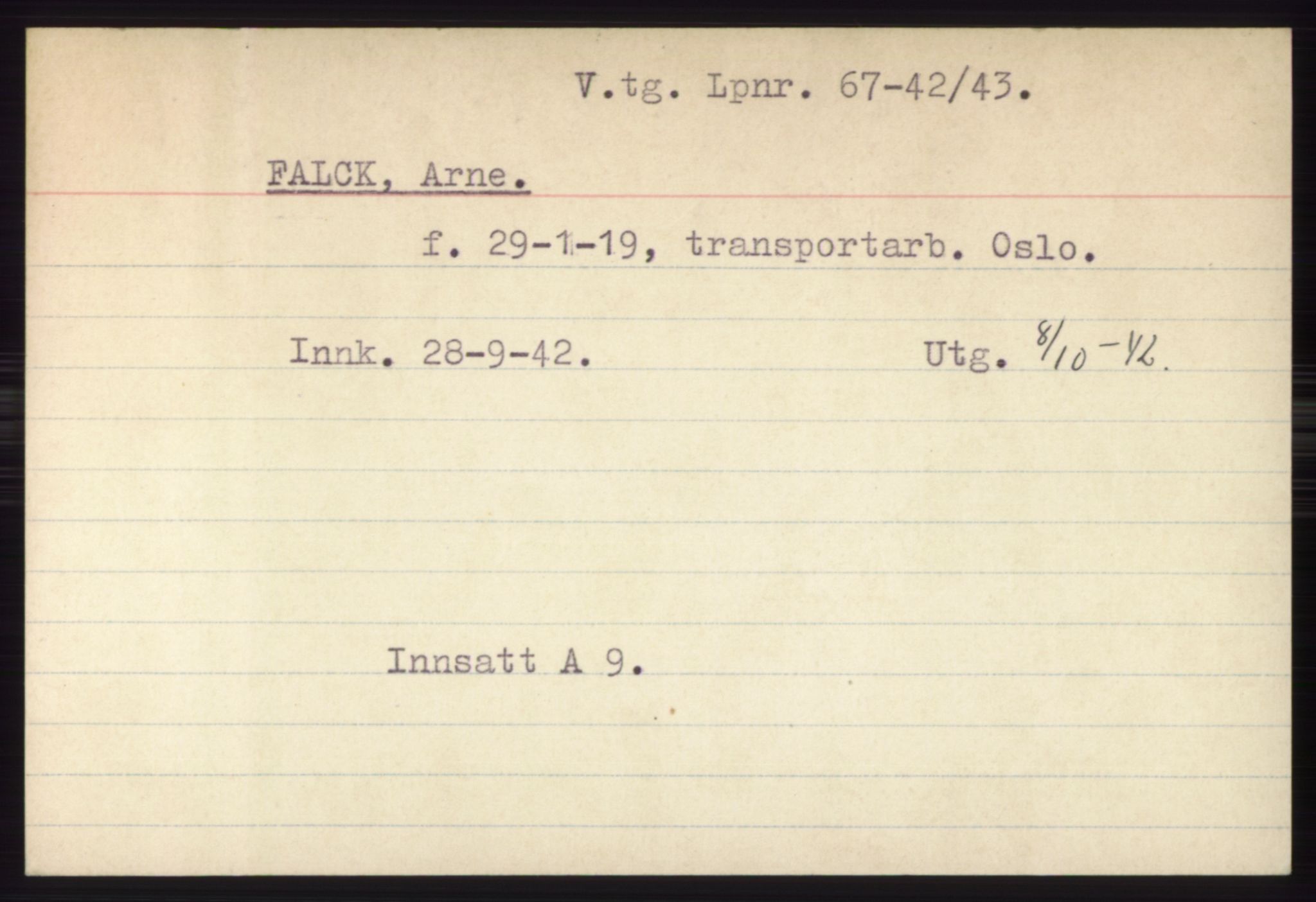 Statspolitiet - Hovedkontoret / Osloavdelingen, AV/RA-S-1329/C/Ck/Cke/L0002: Fangeregister; etternavn A - F, 1941-1945, p. 796