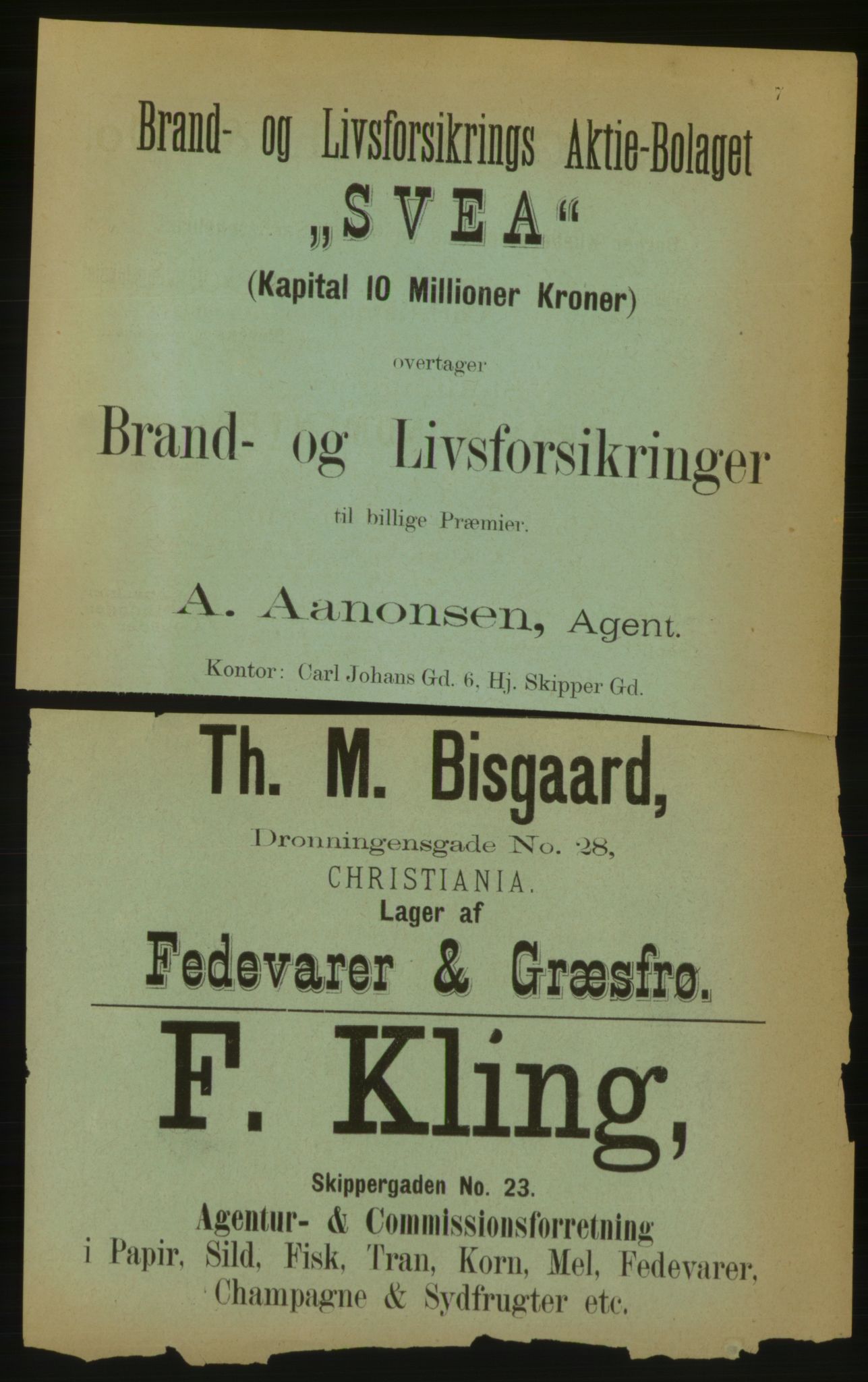 Kristiania/Oslo adressebok, PUBL/-, 1883, p. 7