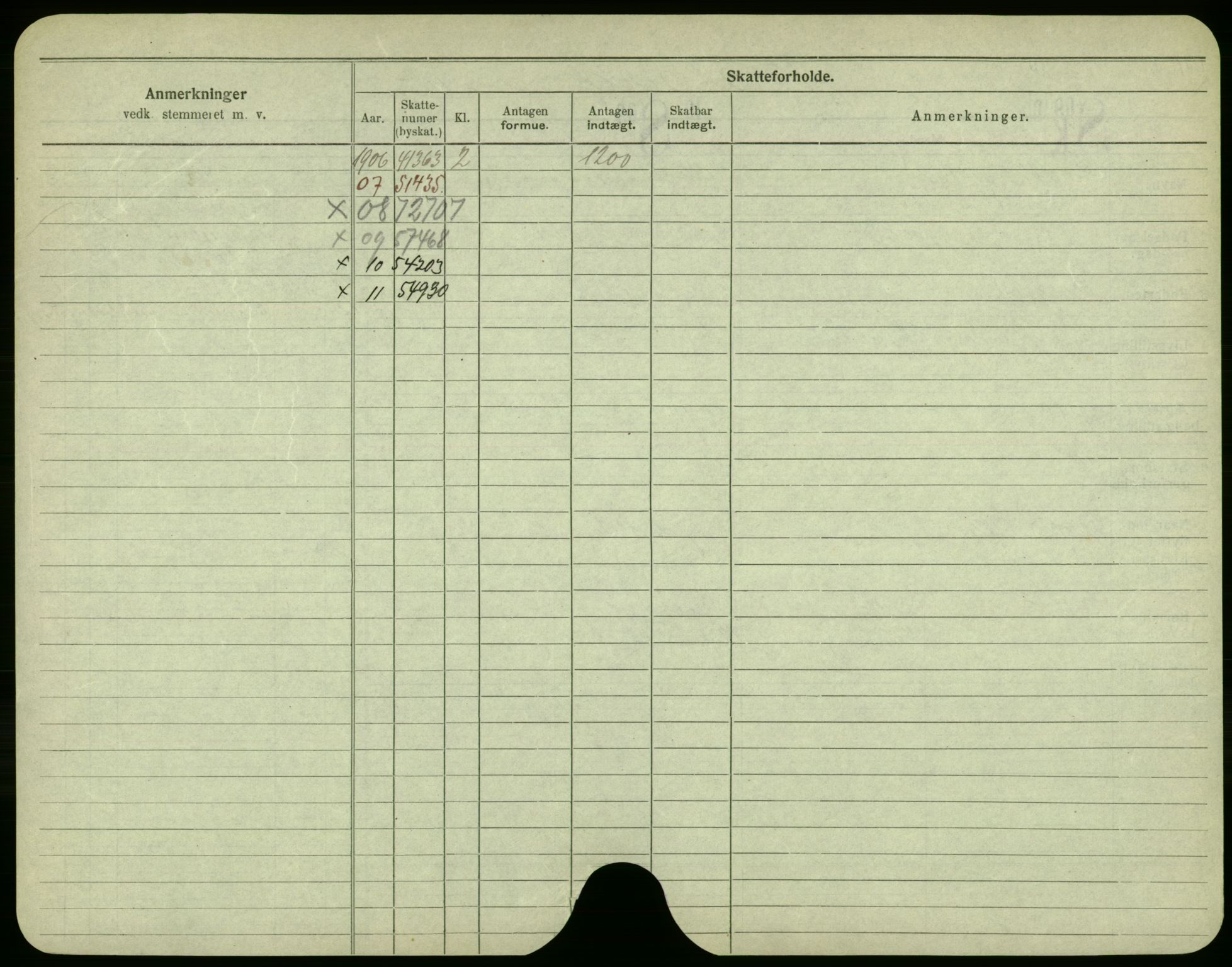 Oslo folkeregister, Registerkort, AV/SAO-A-11715/F/Fa/Fac/L0002: Menn, 1906-1914, p. 227b