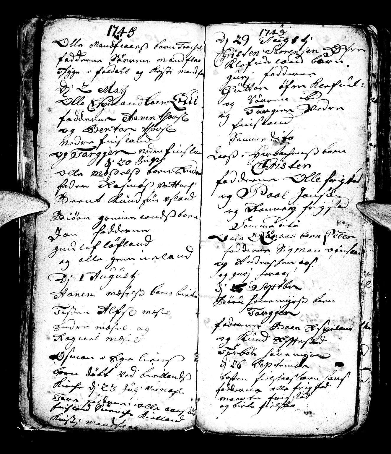 Bjelland sokneprestkontor, AV/SAK-1111-0005/F/Fb/Fbb/L0001: Parish register (copy) no. B 1, 1732-1782, p. 14