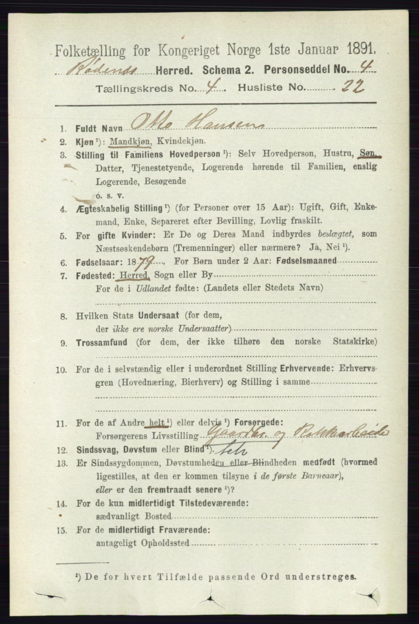 RA, 1891 census for 0120 Rødenes, 1891, p. 1758