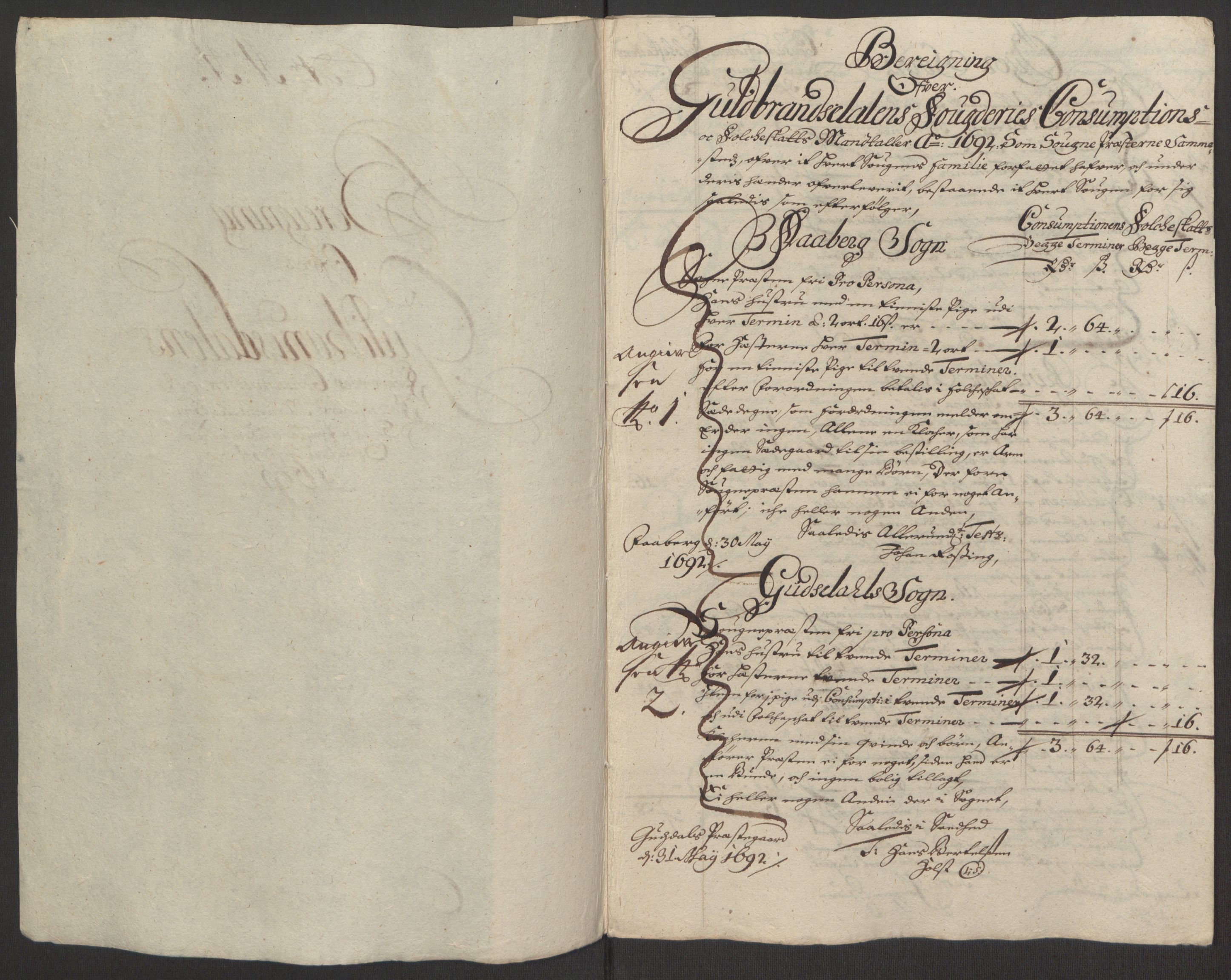 Rentekammeret inntil 1814, Reviderte regnskaper, Fogderegnskap, RA/EA-4092/R17/L1166: Fogderegnskap Gudbrandsdal, 1690-1692, p. 109