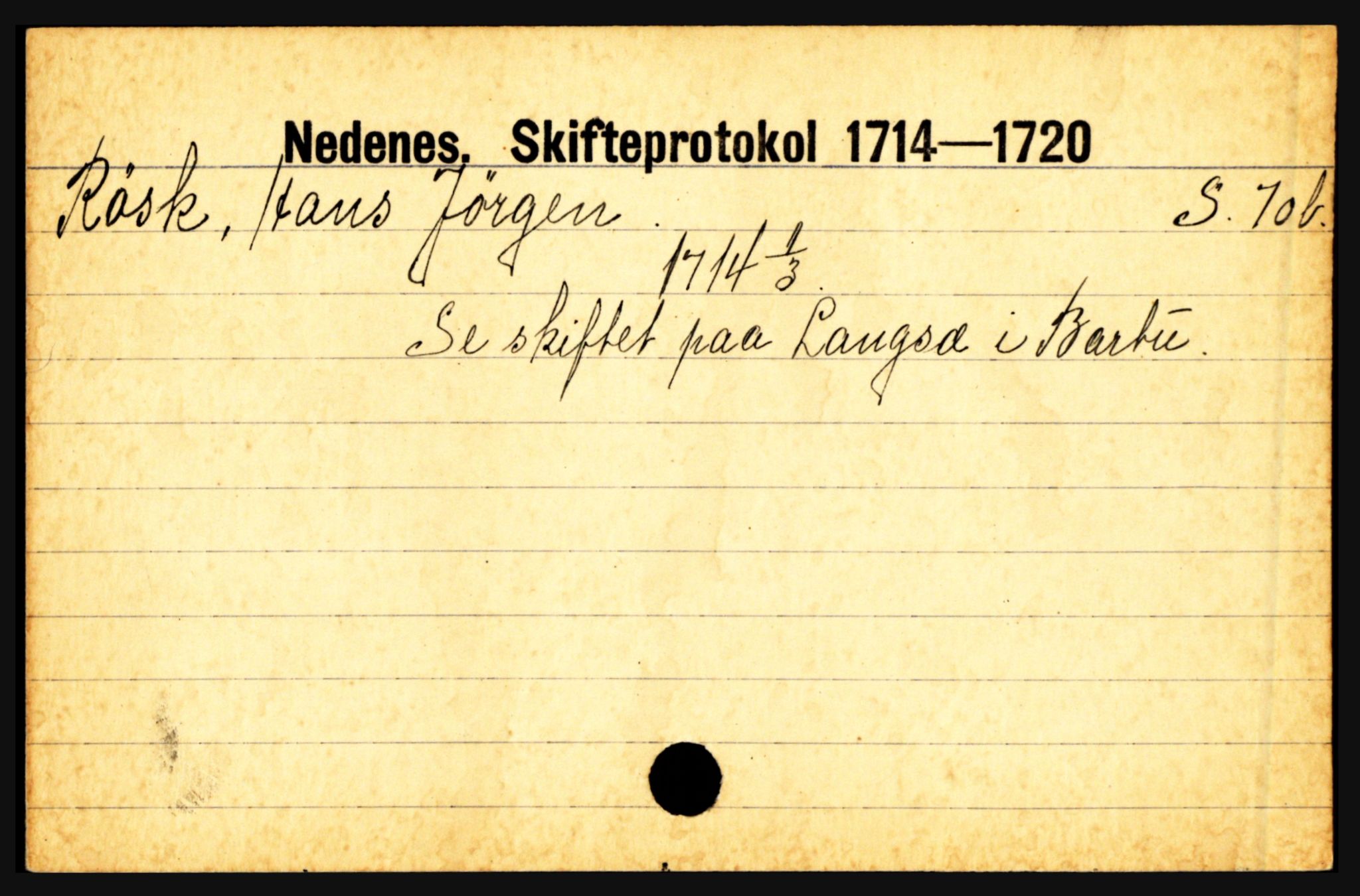 Nedenes sorenskriveri før 1824, AV/SAK-1221-0007/H, p. 25087