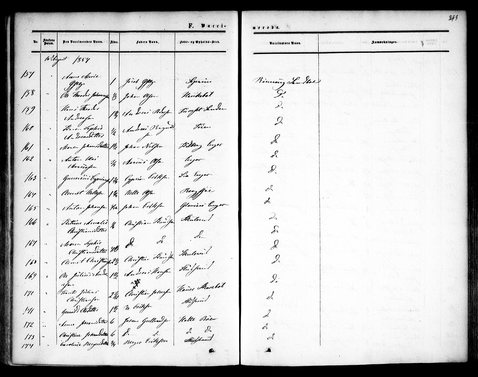 Høland prestekontor Kirkebøker, AV/SAO-A-10346a/F/Fa/L0010: Parish register (official) no. I 10, 1854-1861, p. 393