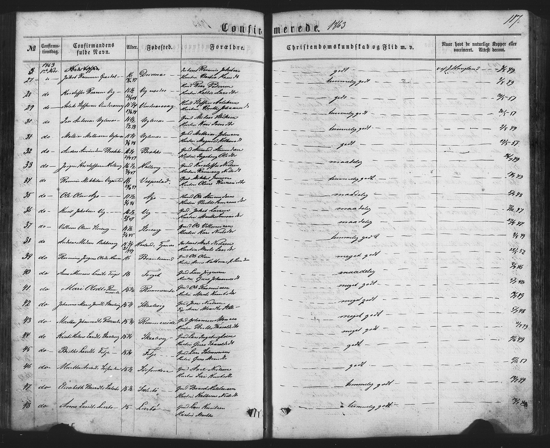 Fitjar sokneprestembete, SAB/A-99926: Parish register (official) no. A 1, 1862-1881, p. 117