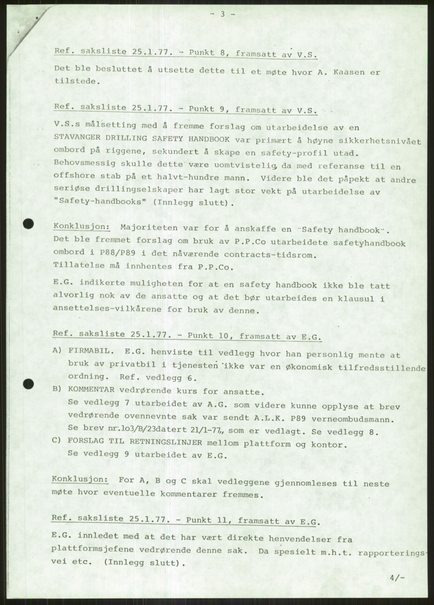 Pa 1503 - Stavanger Drilling AS, SAST/A-101906/D/L0005: Korrespondanse og saksdokumenter, 1974-1985, p. 279