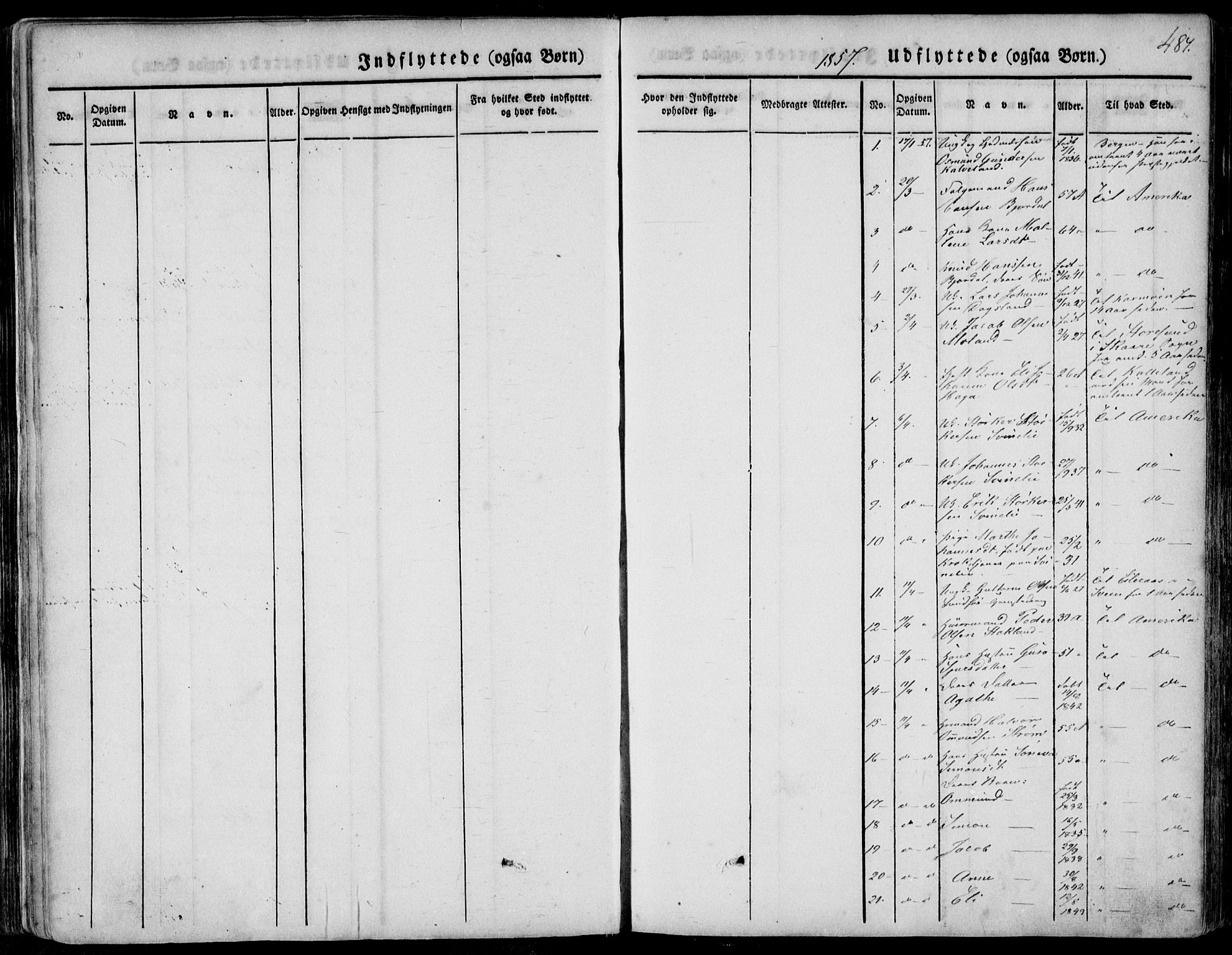 Skjold sokneprestkontor, SAST/A-101847/H/Ha/Haa/L0006: Parish register (official) no. A 6.2, 1835-1858, p. 487