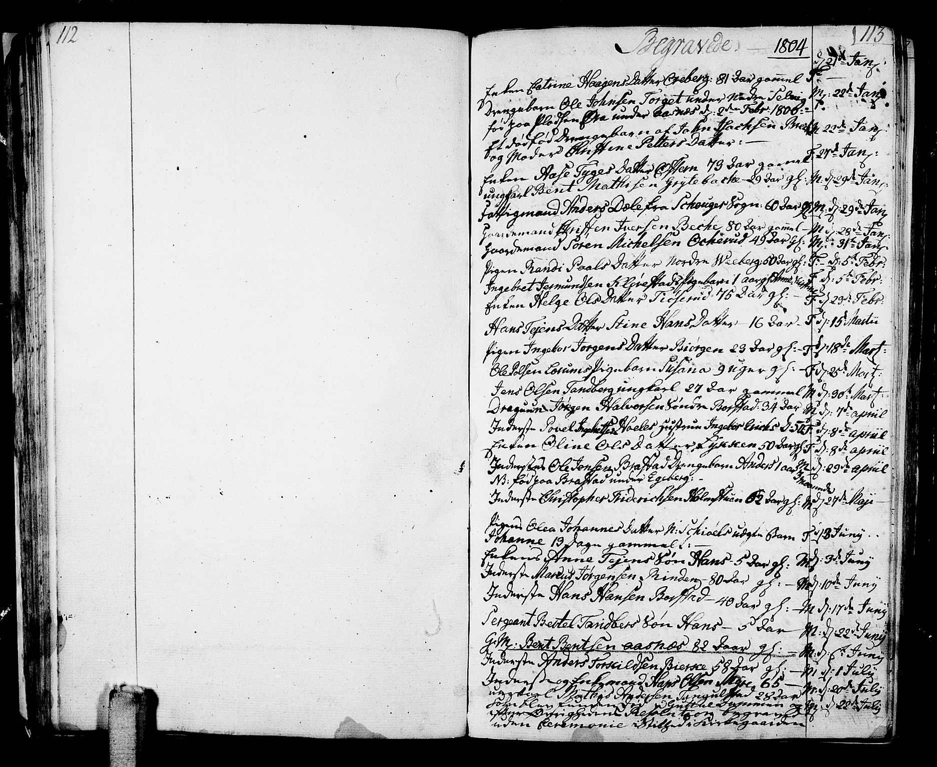 Sande Kirkebøker, AV/SAKO-A-53/F/Fa/L0002: Parish register (official) no. 2, 1804-1814, p. 112-113
