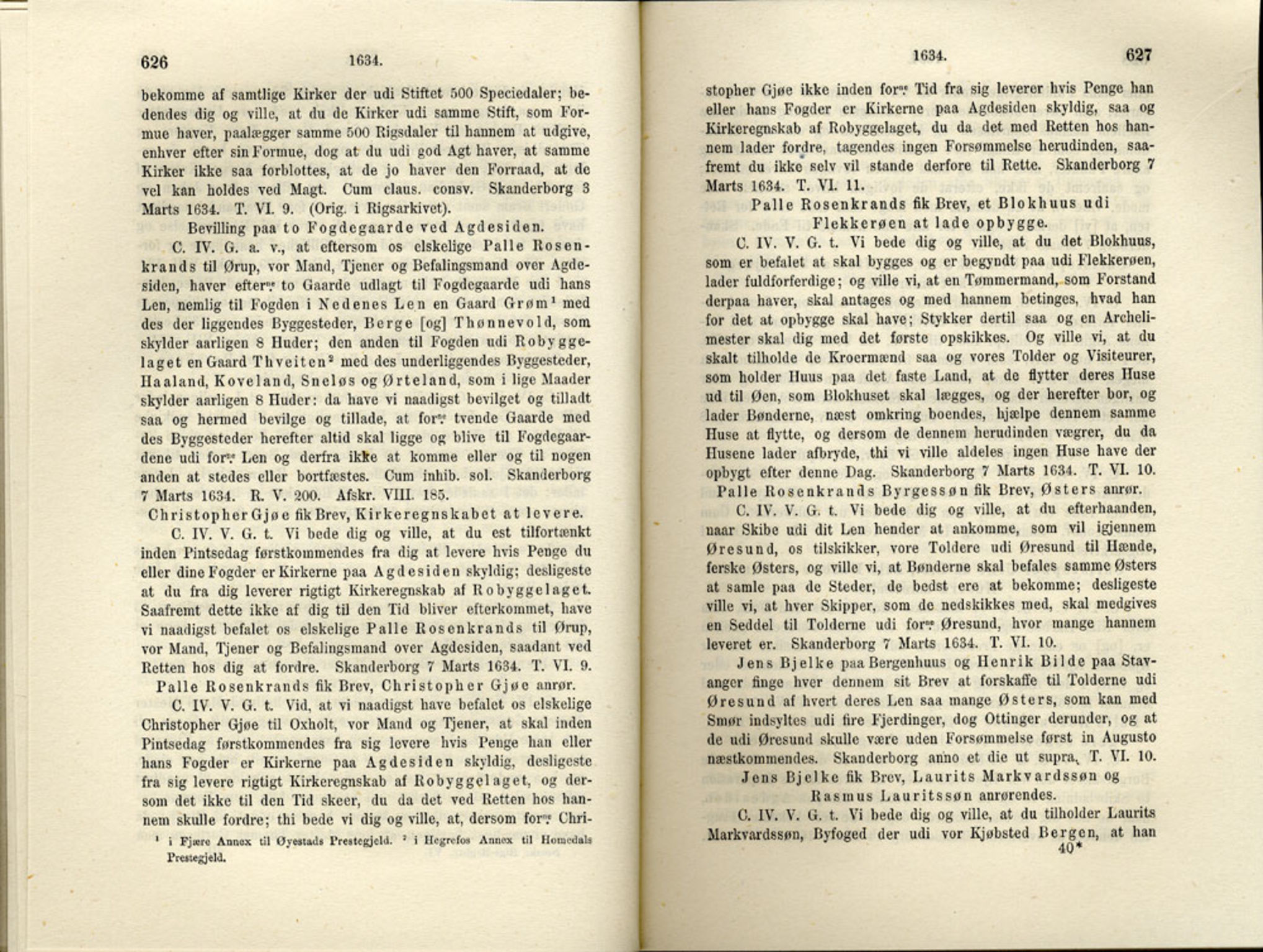 Publikasjoner utgitt av Det Norske Historiske Kildeskriftfond, PUBL/-/-/-: Norske Rigs-Registranter, bind 6, 1628-1634, p. 626-627