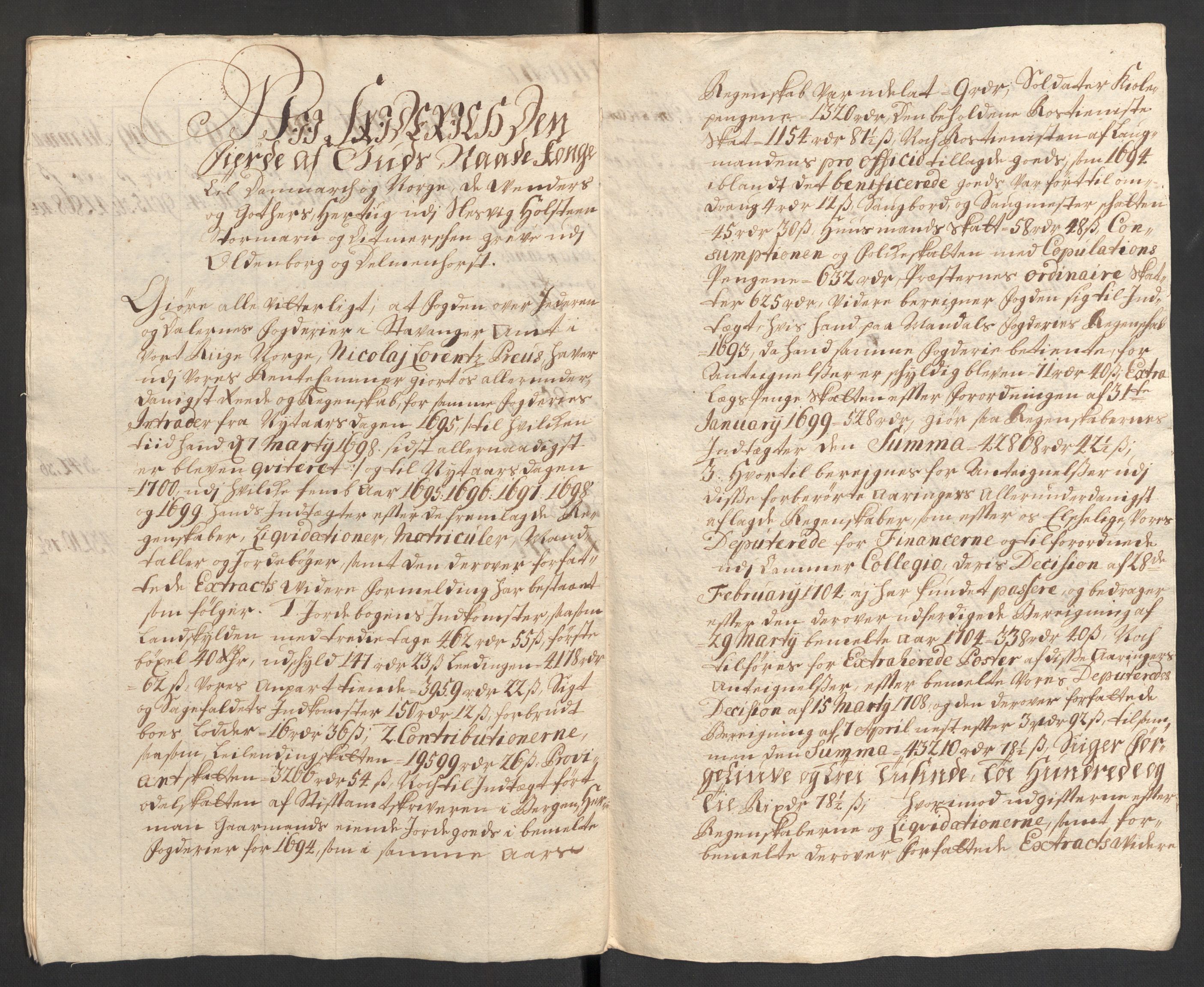 Rentekammeret inntil 1814, Reviderte regnskaper, Fogderegnskap, AV/RA-EA-4092/R46/L2730: Fogderegnskap Jæren og Dalane, 1699, p. 110