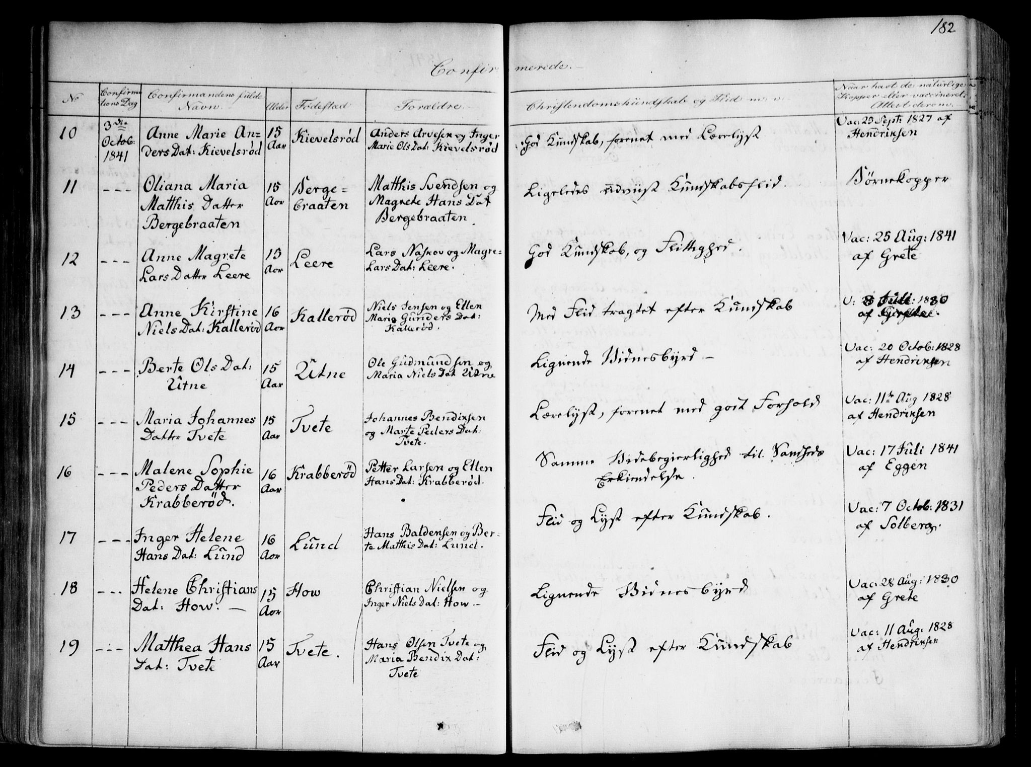 Onsøy prestekontor Kirkebøker, SAO/A-10914/F/Fa/L0003: Parish register (official) no. I 3, 1841-1860, p. 182