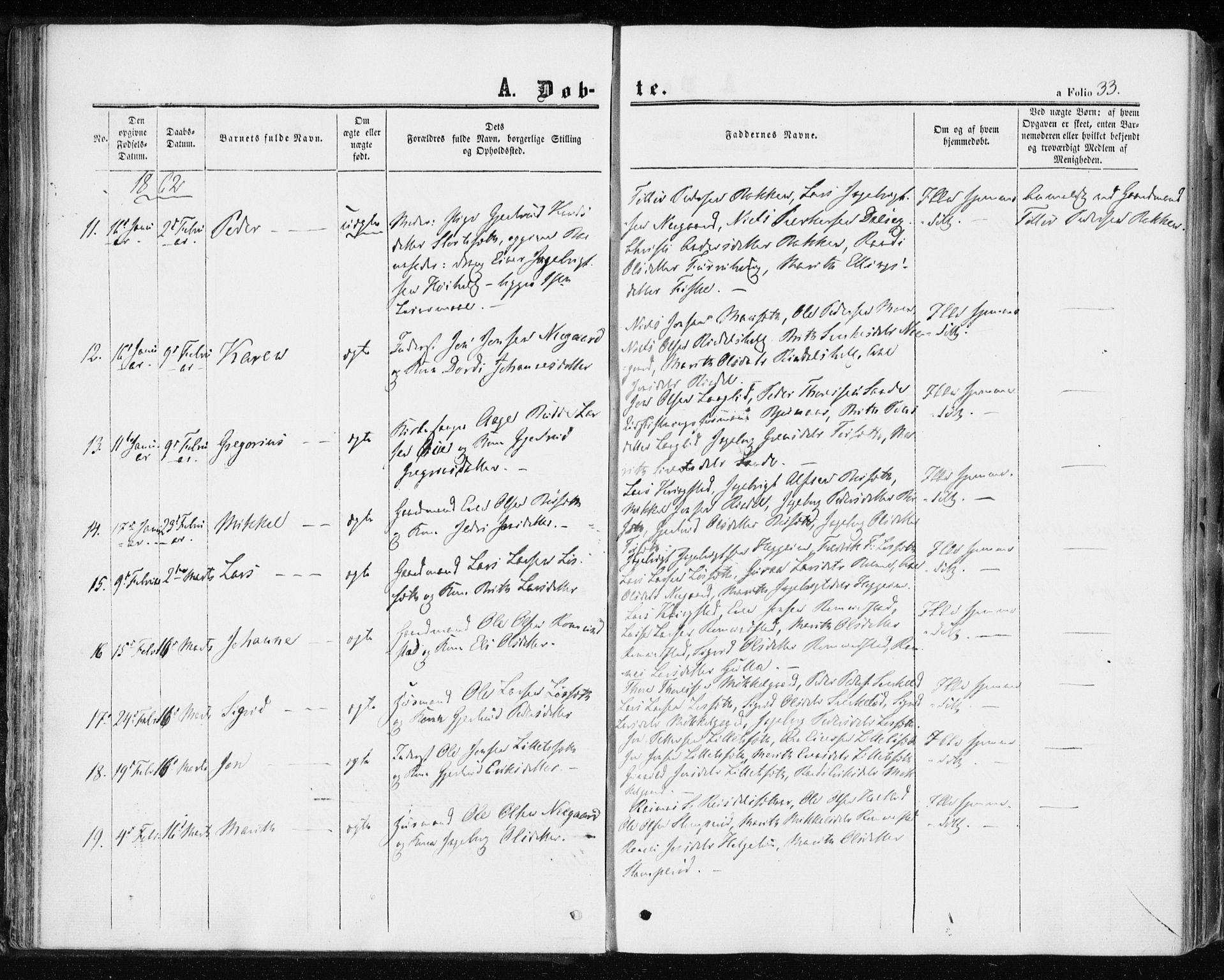 Ministerialprotokoller, klokkerbøker og fødselsregistre - Møre og Romsdal, AV/SAT-A-1454/598/L1067: Parish register (official) no. 598A01, 1858-1871, p. 33